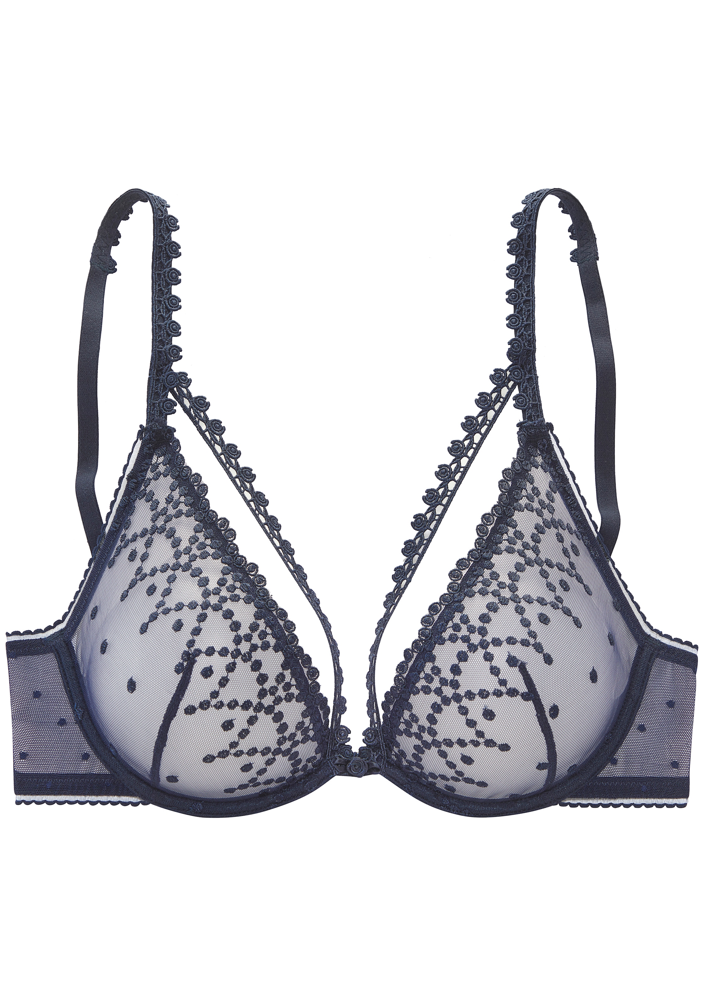 LASCANA Soutien-gorge à armatures »Fabia« en dentelle brodée à l'aspect légèrement transparent, lingerie sexy