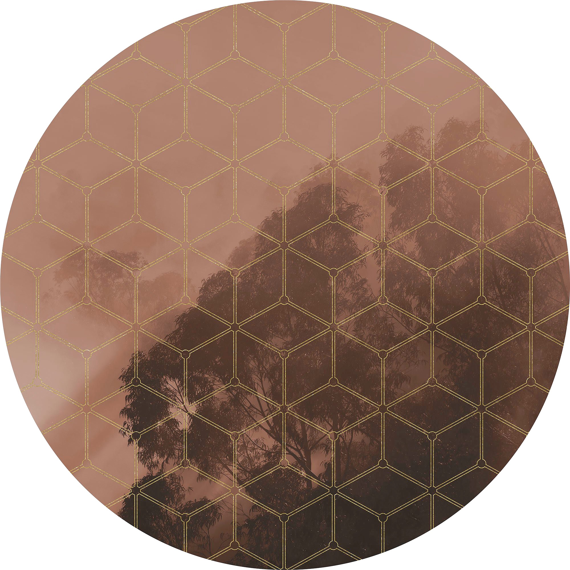 Image of Komar Fototapete »New Morning«, Comic-botanisch, 125 x 125 cm bei Ackermann Versand Schweiz