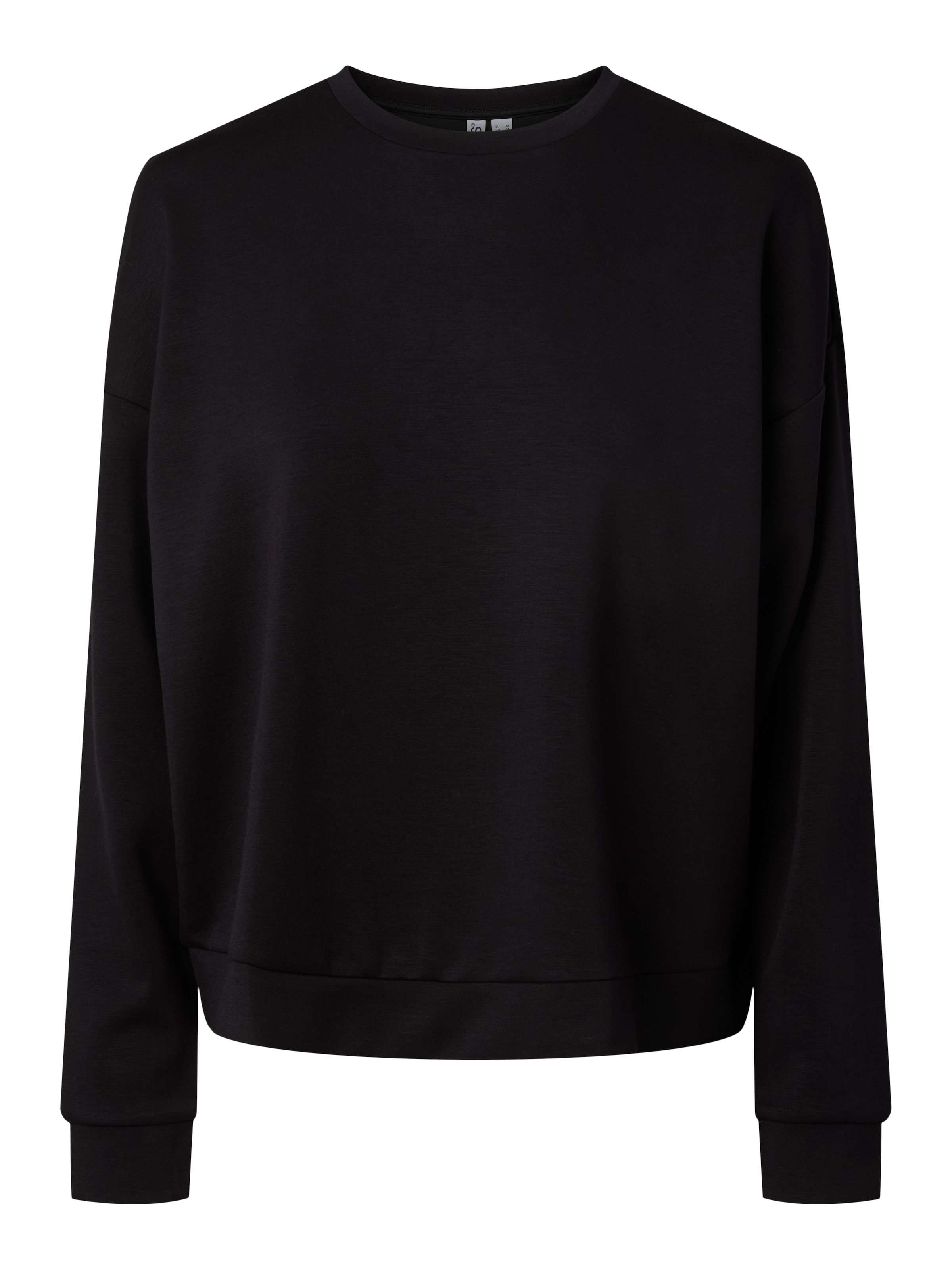 pieces Langarmshirt »PCMICHELLE SCUBA LS TOP SWT NOOS BC« Materialmix