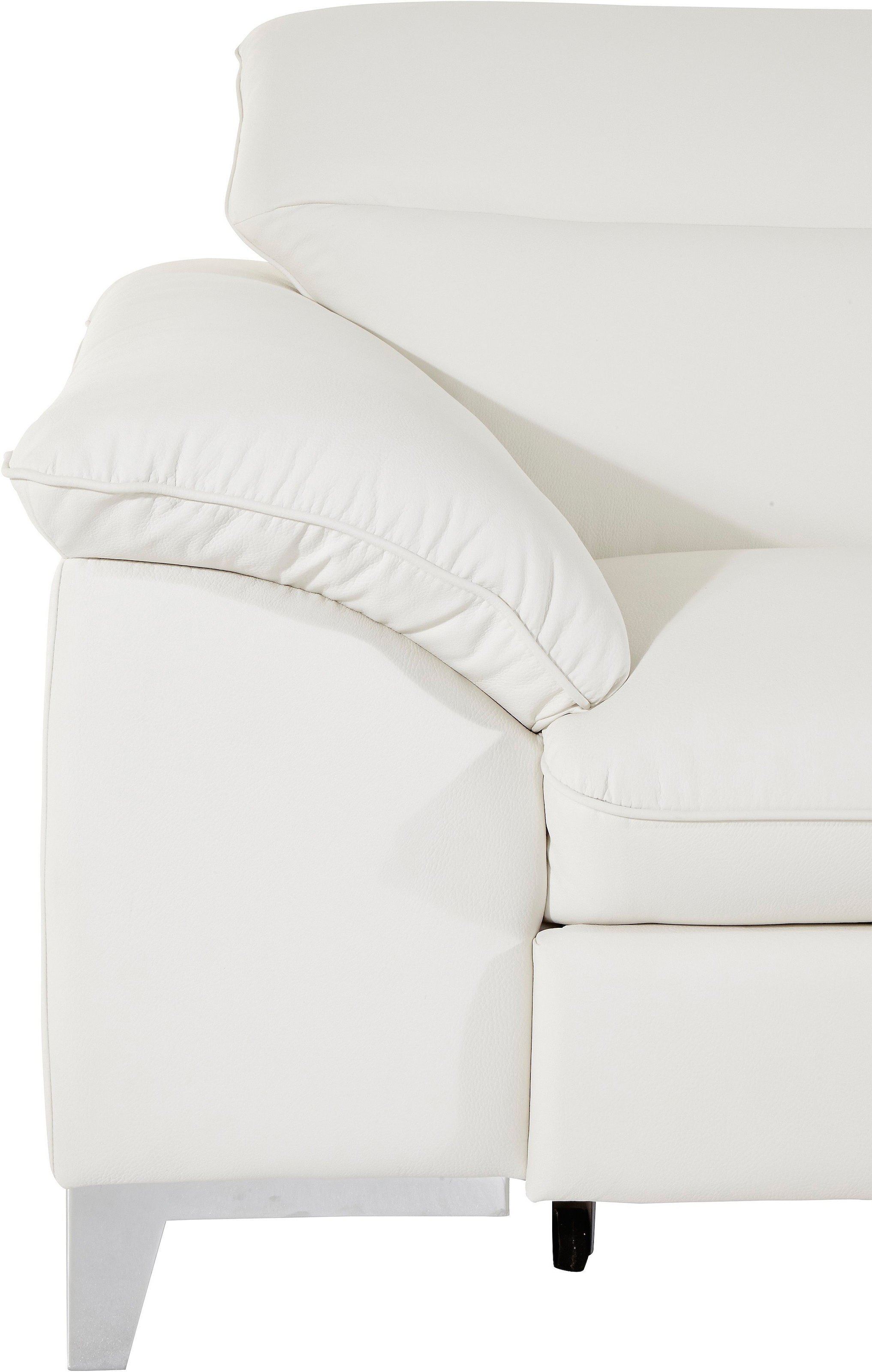 COTTA Canapé d'angle »Teresa L-Form« mit Kopfteilverstellung, wahlweise mit Bettfunktion