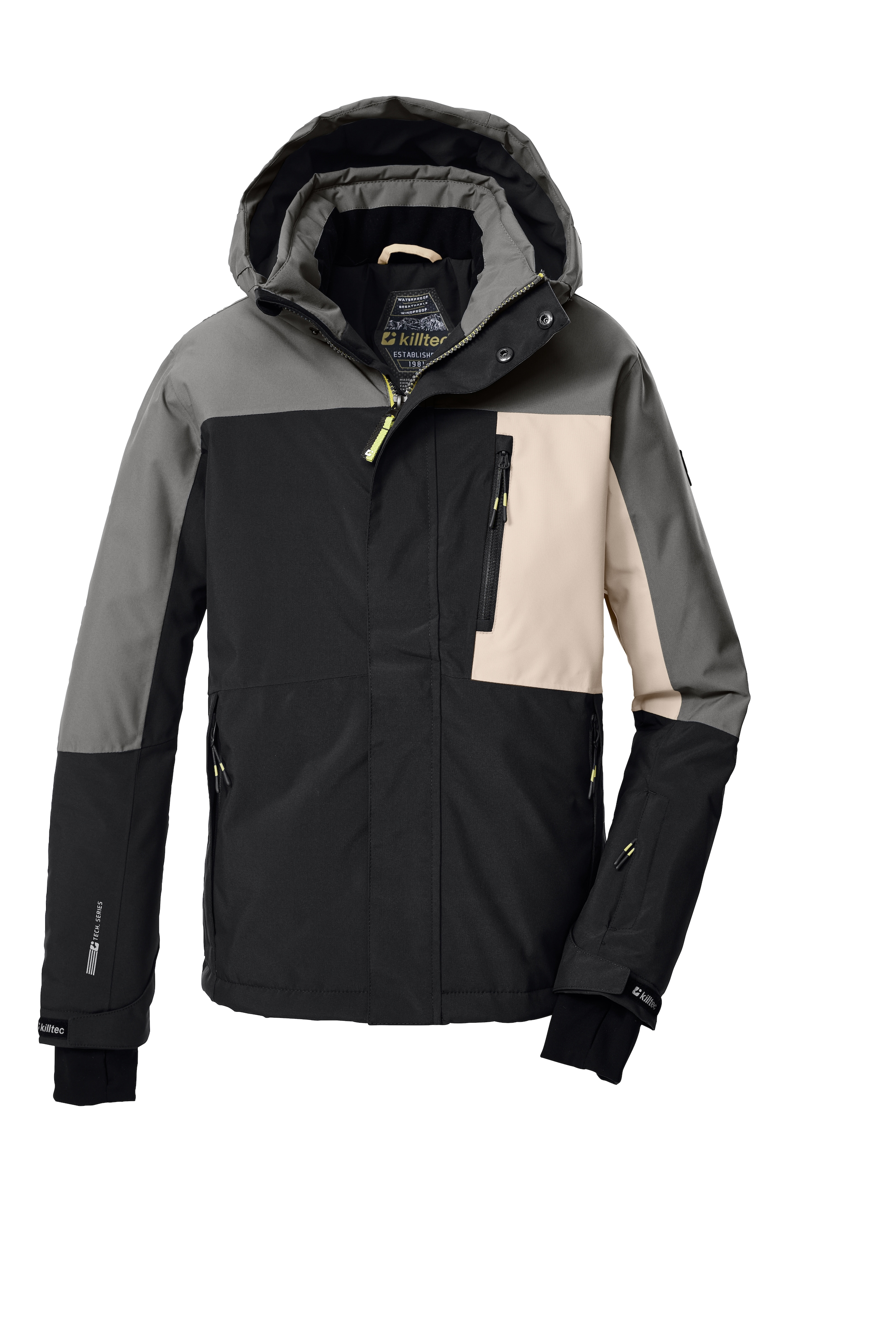 Image of Killtec Winterjacke "KSW 200 BYS SKI JCKT" mit Kapuze, wasserdicht mit verschweissten Nähten, atmungsaktiv