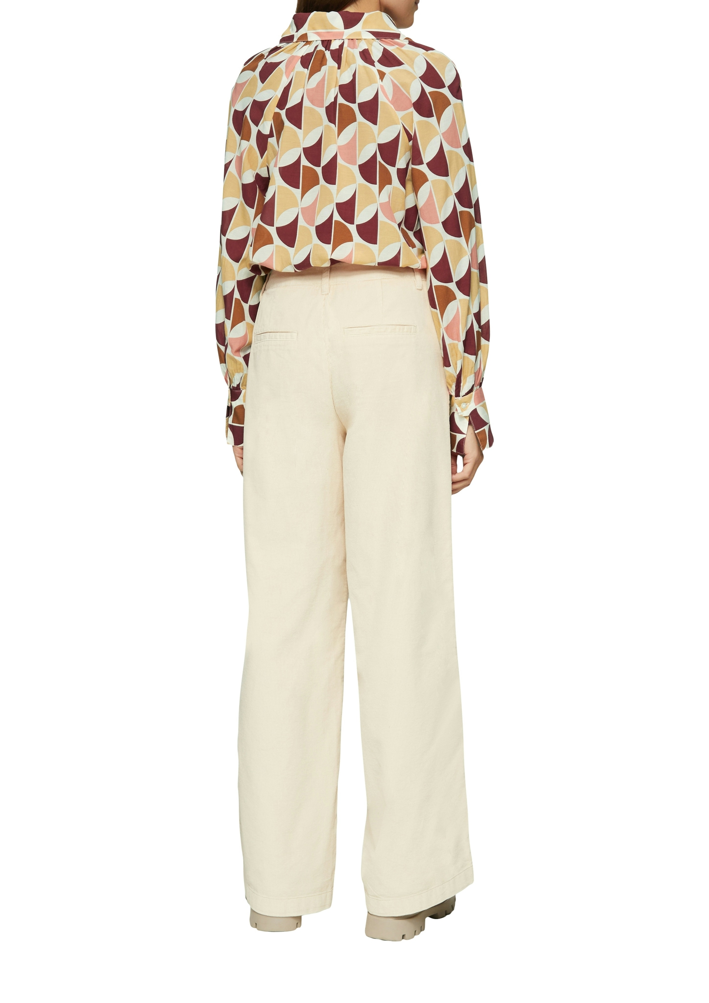 s.Oliver Blouse à manches longues avec motif intégral