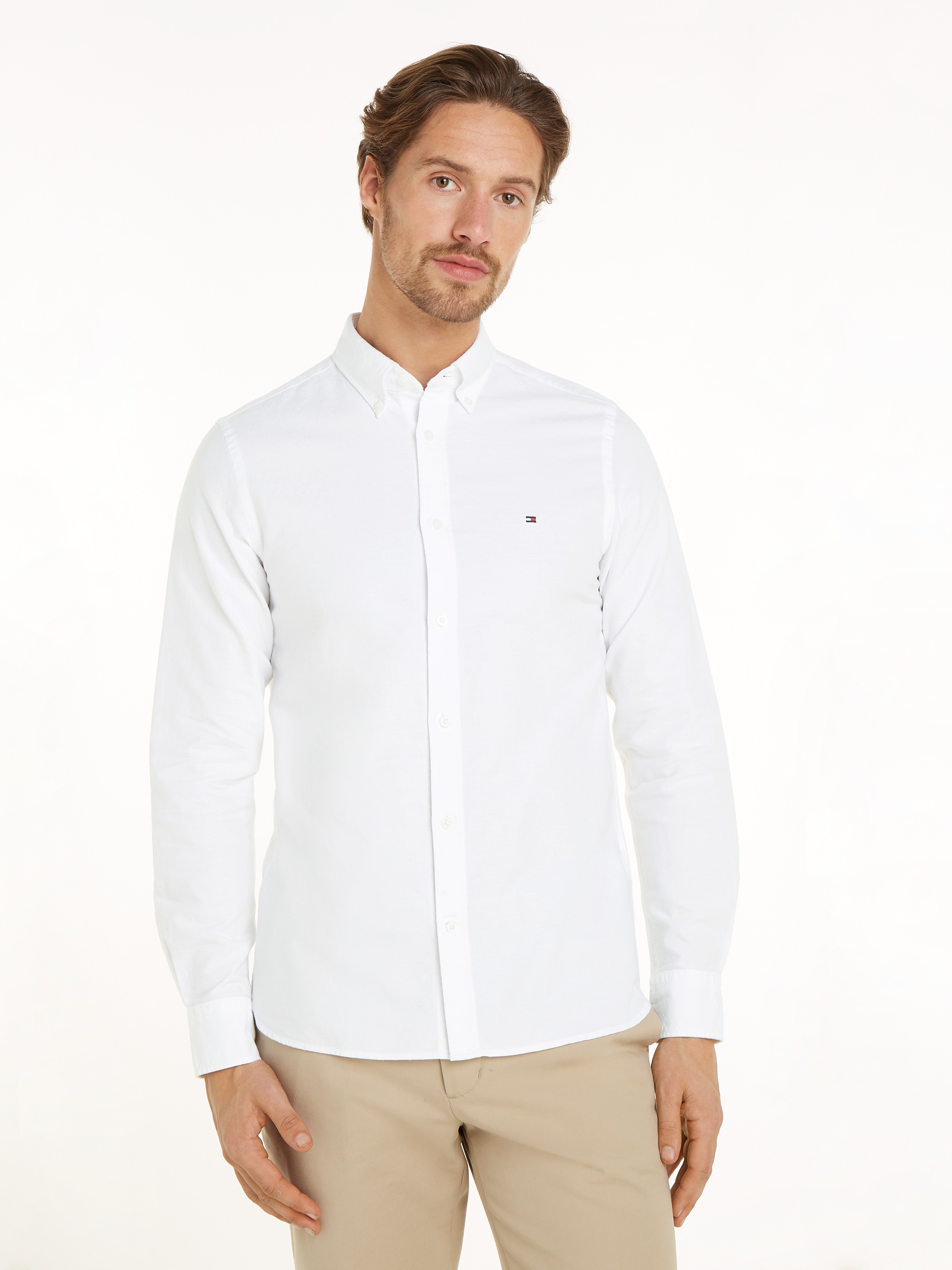 Tommy Hilfiger Chemise à manches longues »OXFORD DOBBY Slim Fit SHIRT«