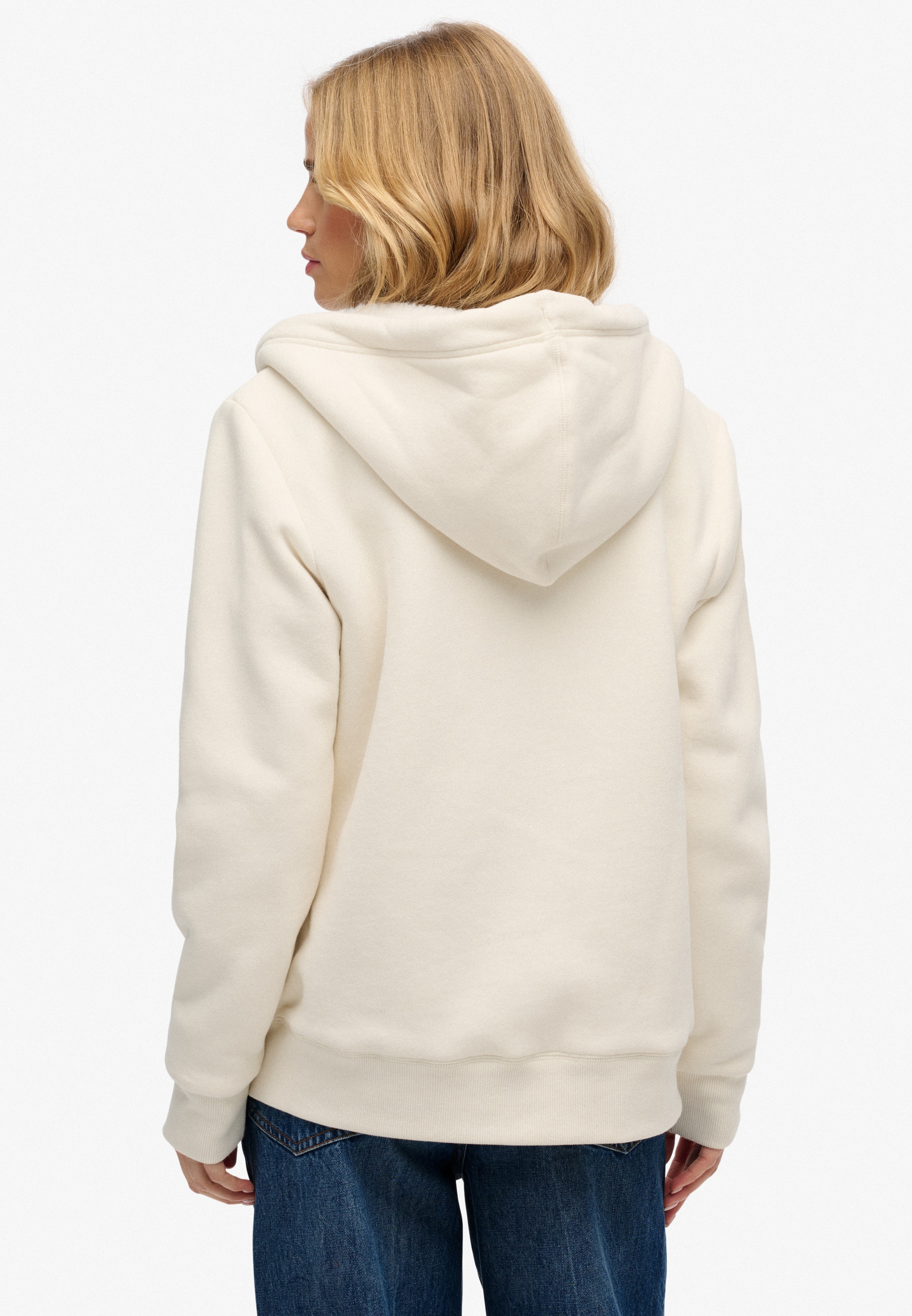 Superdry Kapuzensweatjacke »BORG LINED ZIPHOOD«