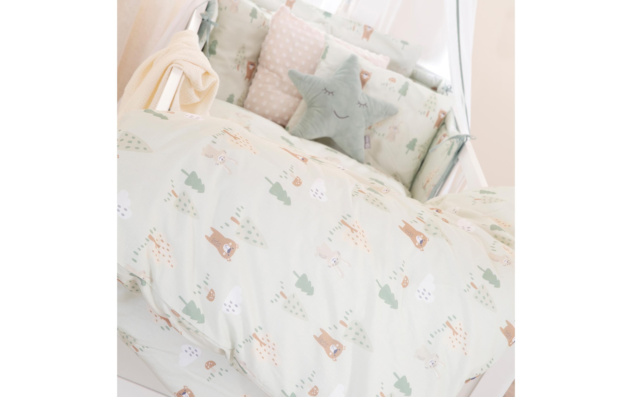 roba® Kinderbettwäsche »Woodland Buddies 4-teilig«