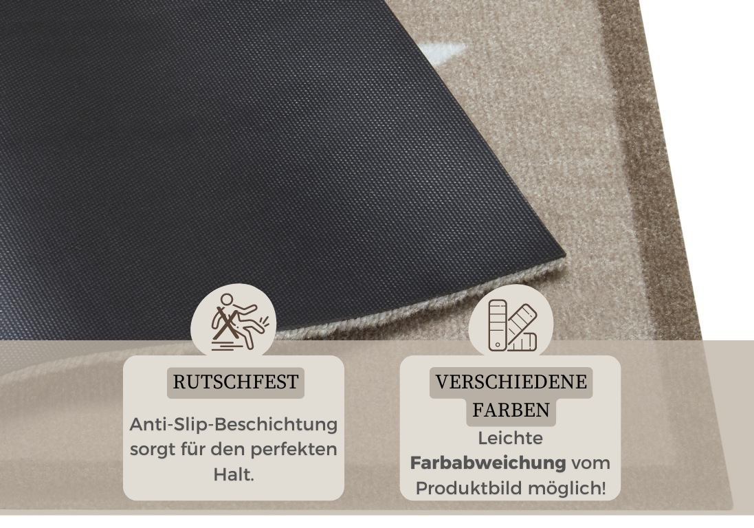 HANSE Home Fussmatte »Sterne, Türmatte«, rechteckig, 7 mm Höhe, Schmutzfangmatte, Innen und Aussen, Rutschfest, Wetterfest, Waschbar