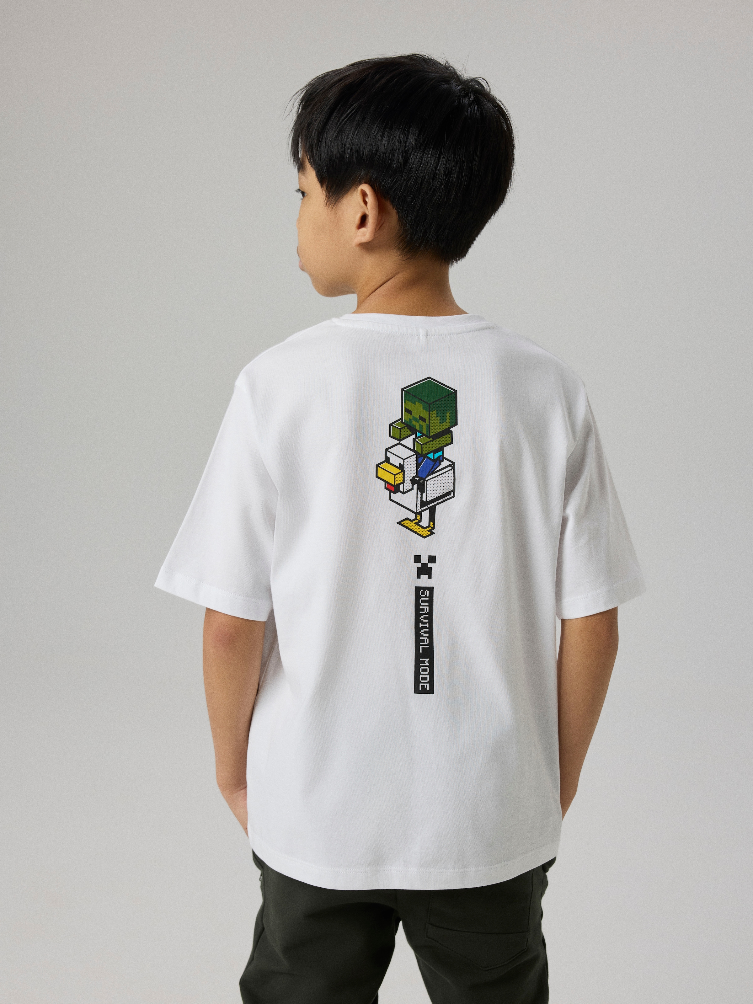 Name It T-shirt »NKMJUN MINECRAFT SS NREG TOPBOX NOOS BIO« Coton, coupe regular fit
