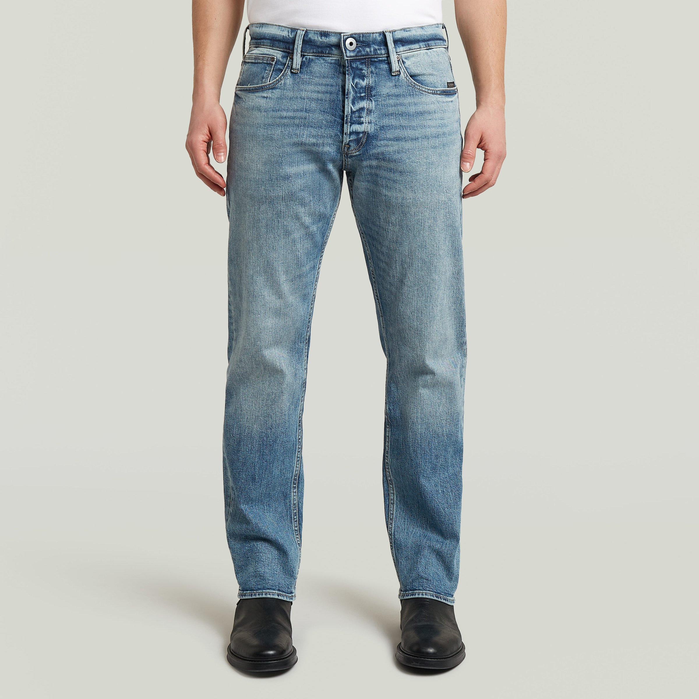 Image of G-STAR 5-Pocket-Jeans "Streem Slim Tapered" in Denim-Qualität