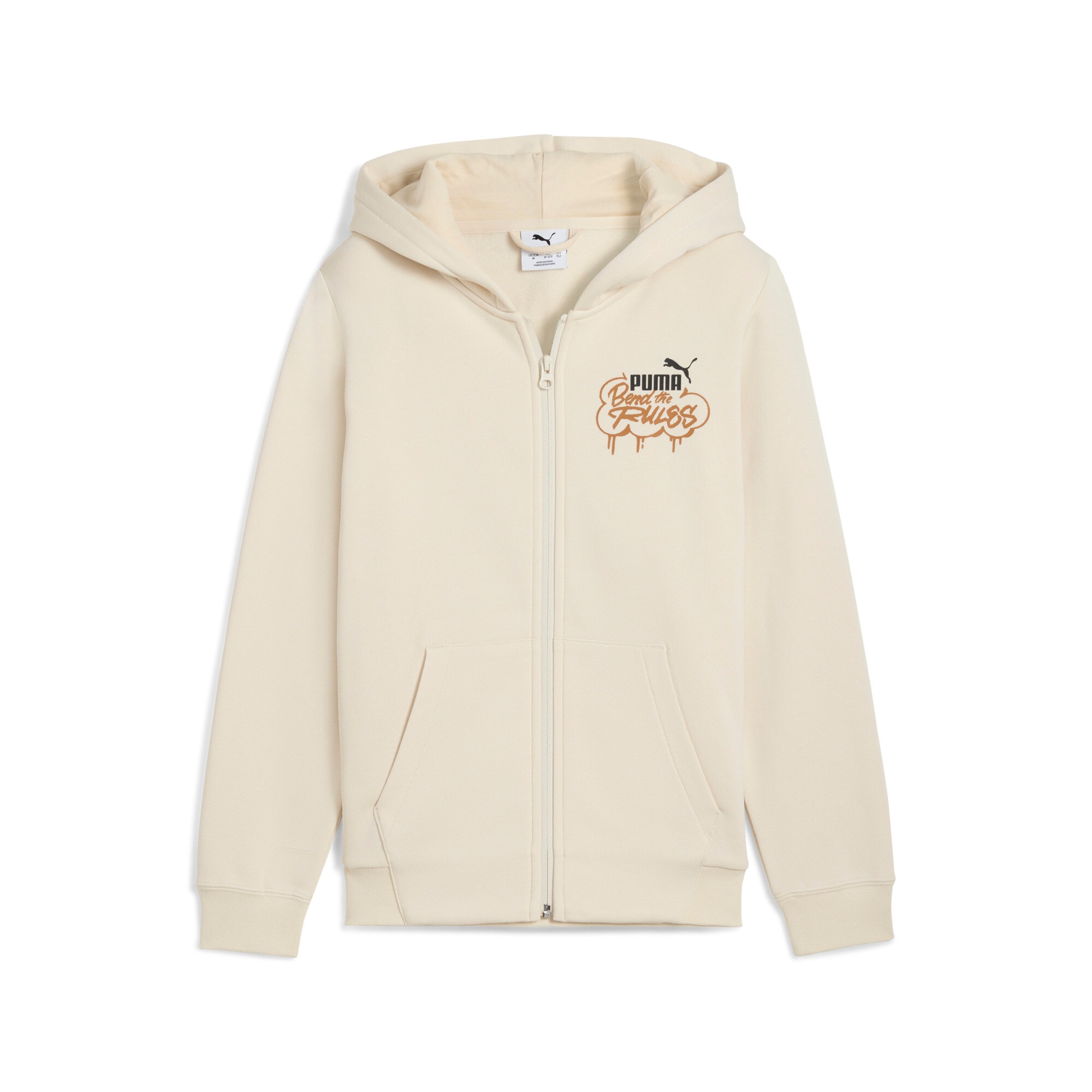 Image of PUMA Kapuzensweatjacke "MID90S FULL-ZIP FL B" mit Kapuze, für Casualmode, Festival und Sportmode