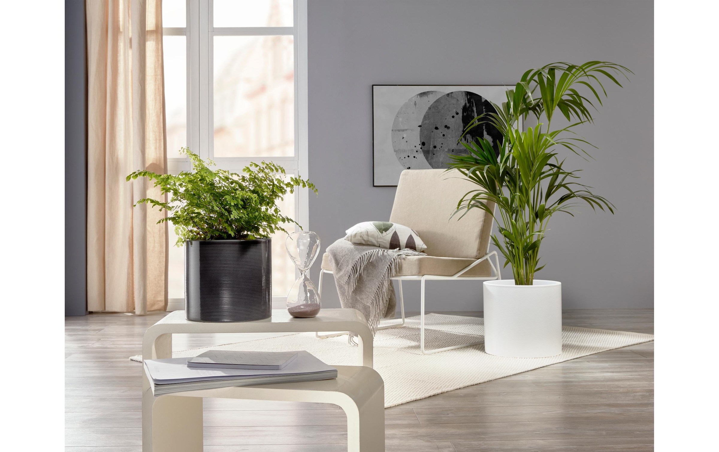 Scheurich Blumentopf »Blumentopf Glass Grau«