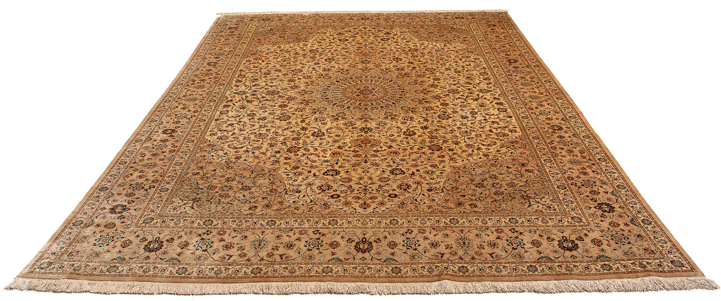 Image of morgenland Orientteppich »Perser - Ghom - 354 x 243 cm - mehrfarbig«, rechteckig, 10 mm Höhe, Wohnzimmer, Handgeknüpft, Einzelstück mit Zertifikat bei Ackermann Versand Schweiz