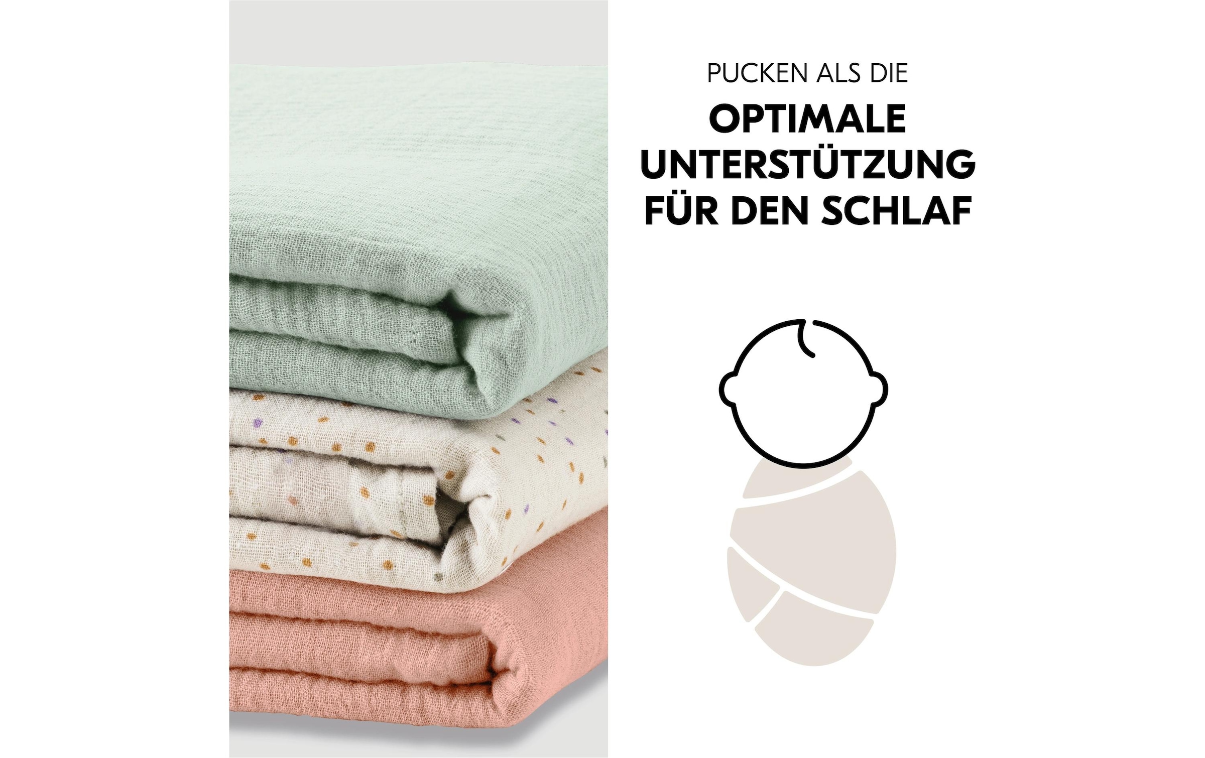 Hauck Doudou »Cuddle N Clean 3Set Sage-Beige-Dots-Cork« 3 tlg.