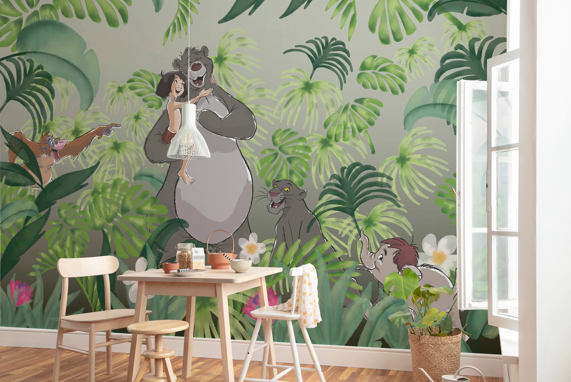 Komar Vliestapete »Digitaldruck Vlies - Welcome to the Jungle - Grösse 400 x 280 cm«, bedruckt, Kinderzimmer