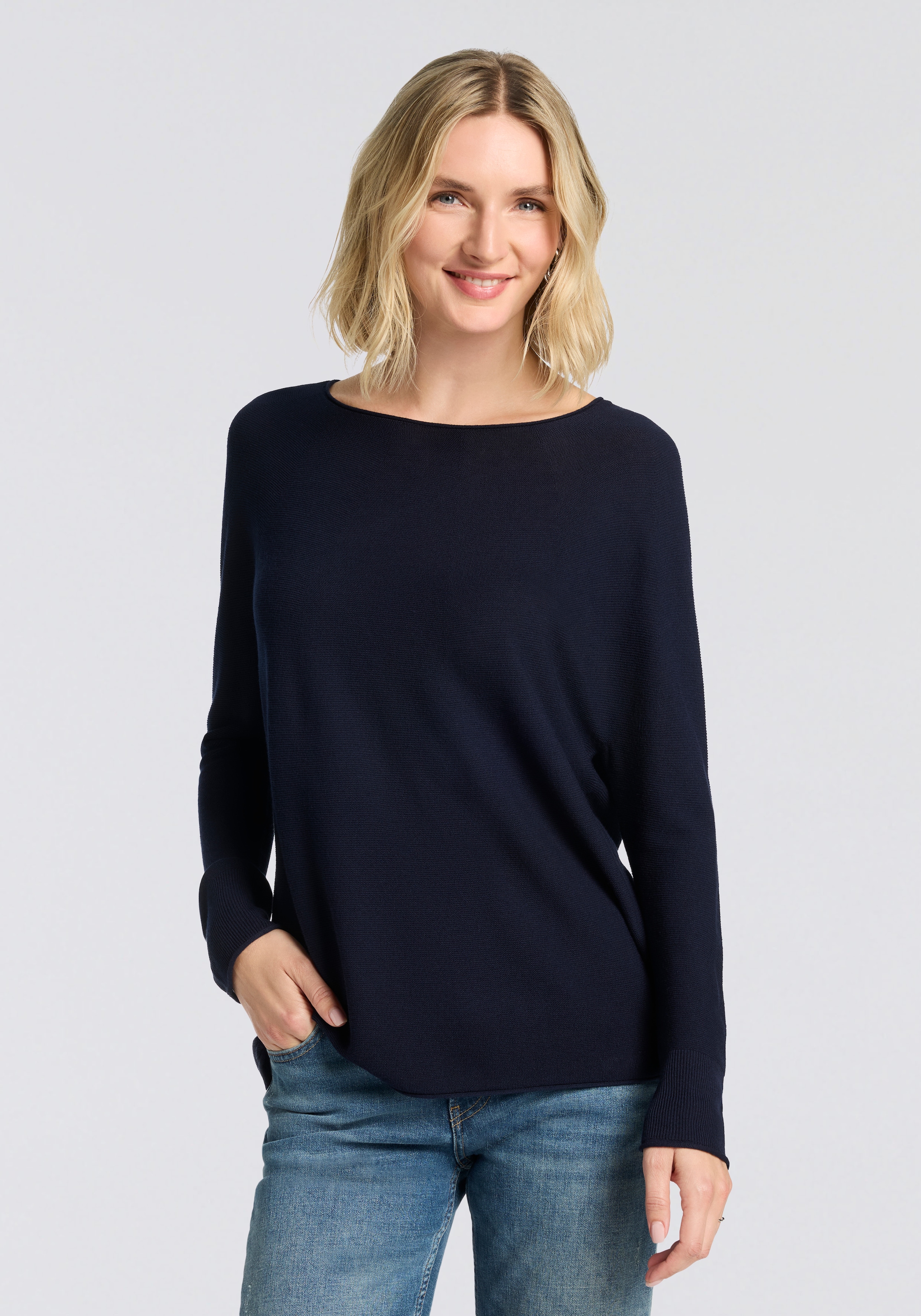 Image of BOSS ORANGE Strickpullover "Falandrana Premium Damenmode" im Materialmix mit Kaschmir-Anteil