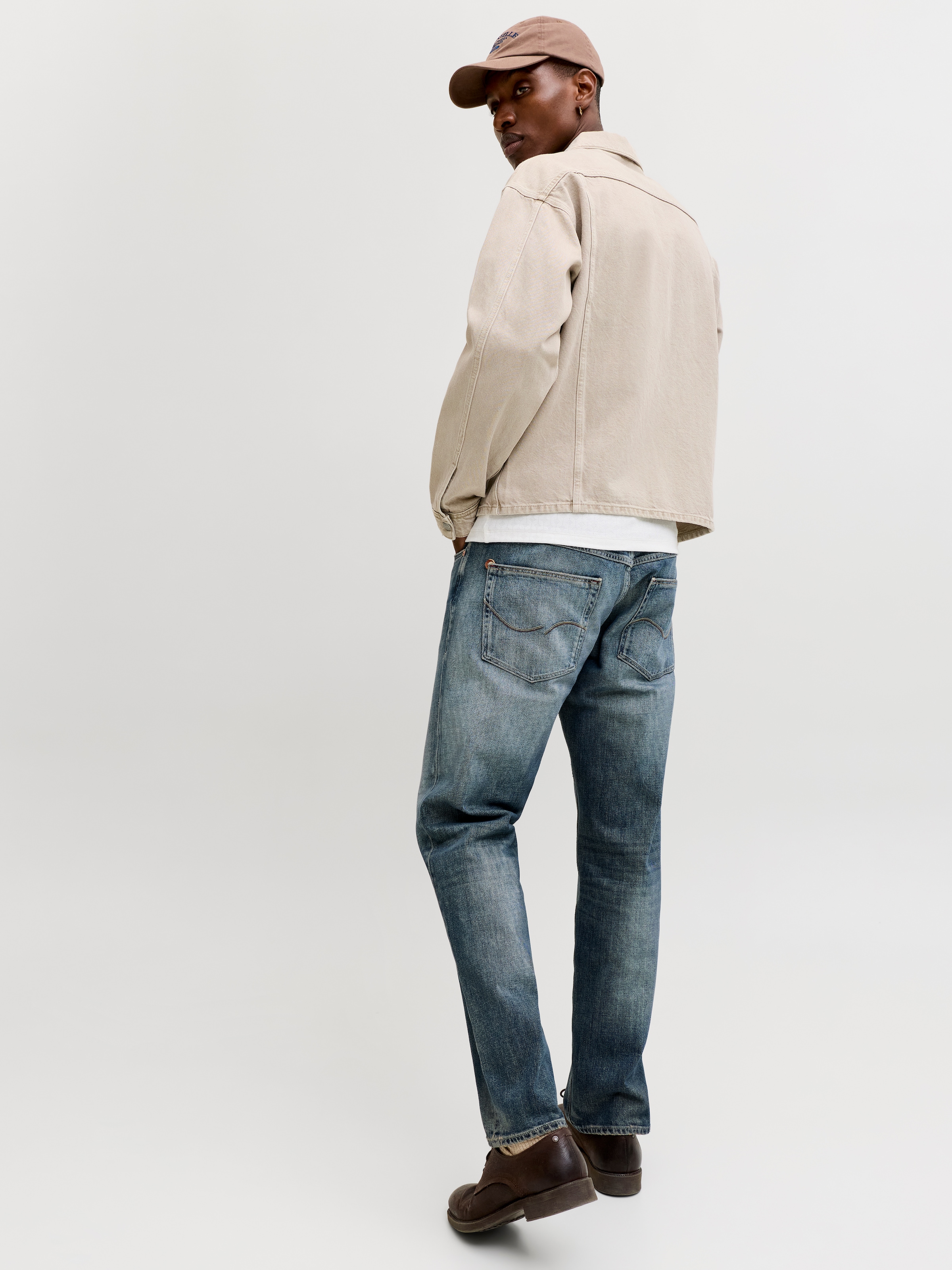 Jack & Jones Jeans taille basse »JJIMIKE JJWELLS JJ« mélange de coton, coupe comfort