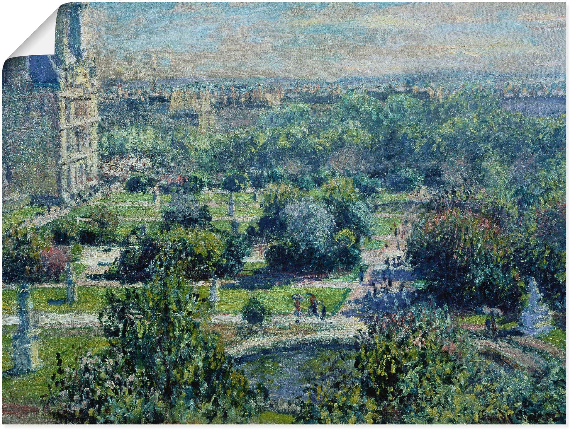 Image of Artland Wandbild »Die Tuilerien in Paris. 1876«, Europa, (1 St.), in vielen Grössen & Produktarten - Alubild / Outdoorbild für den Aussenbereich, Leinwandbild, Poster, Wandaufkleber / Wandtattoo auch für Badezimmer geeignet bei Ackermann Versand Schweiz