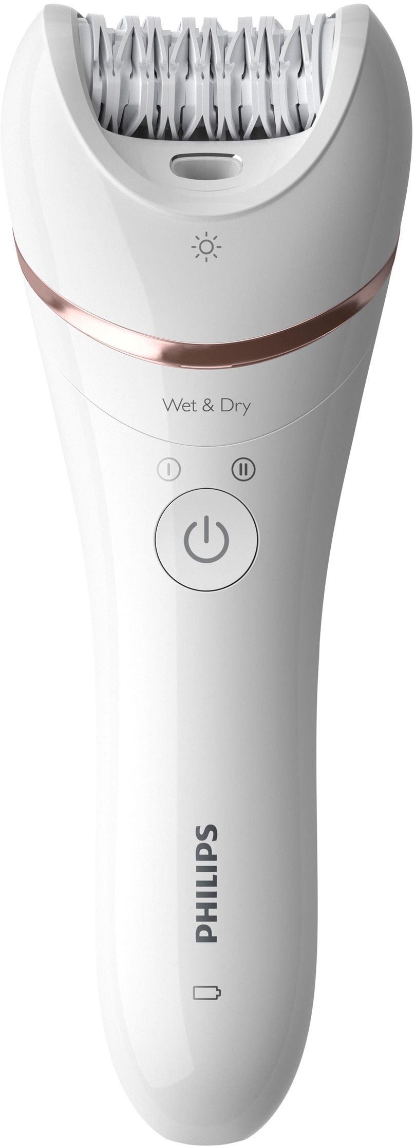 Philips Epilierer »Satinelle Advanced Series 8000«, 6 St. Aufsätze, Nass- und Trockenepilierer, mit 2 Geschwindigkeitsstufen