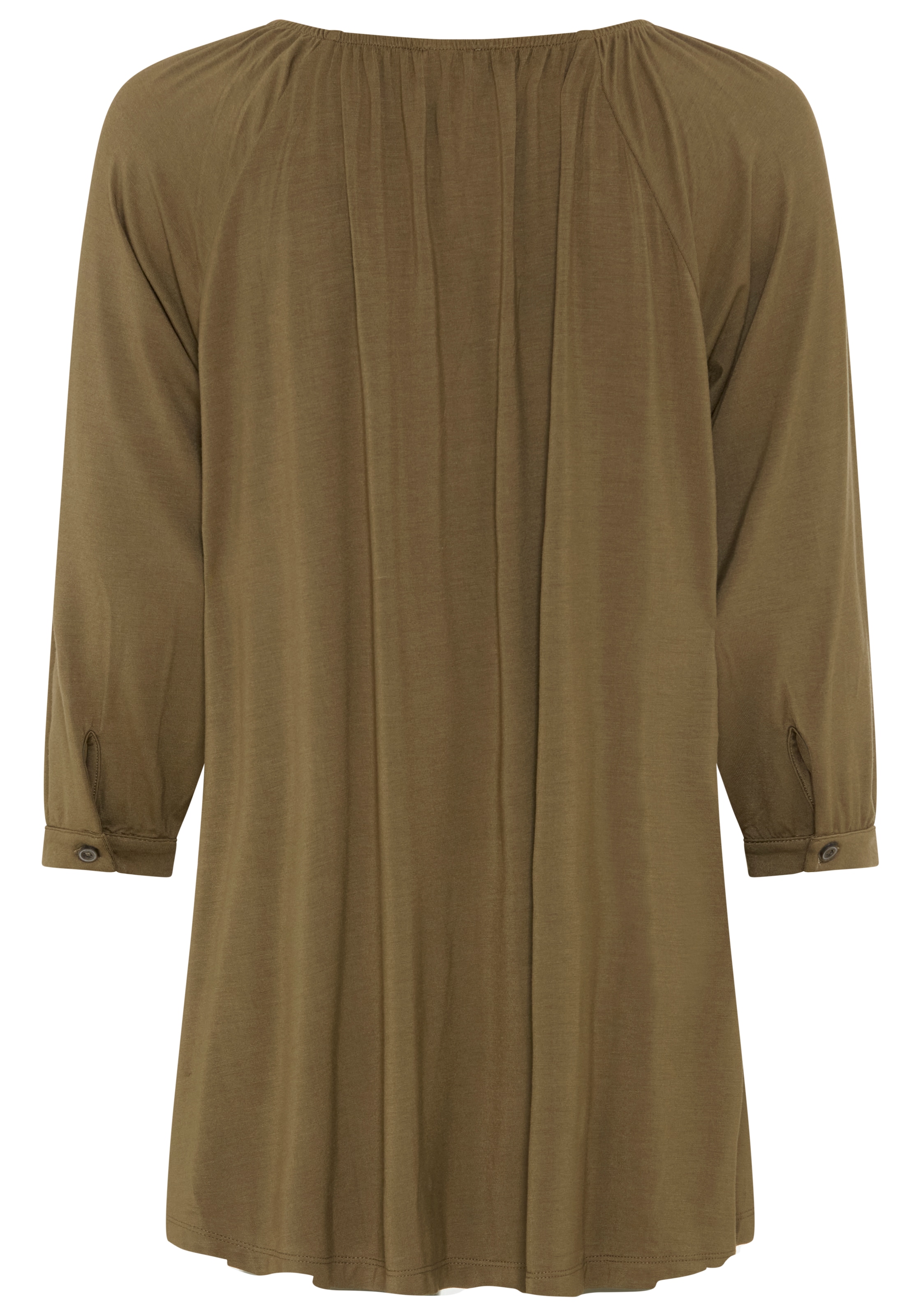 Laura Scott T-shirt tunique coupe en A, longueur couvrant les fesses, mélange viscose élastique