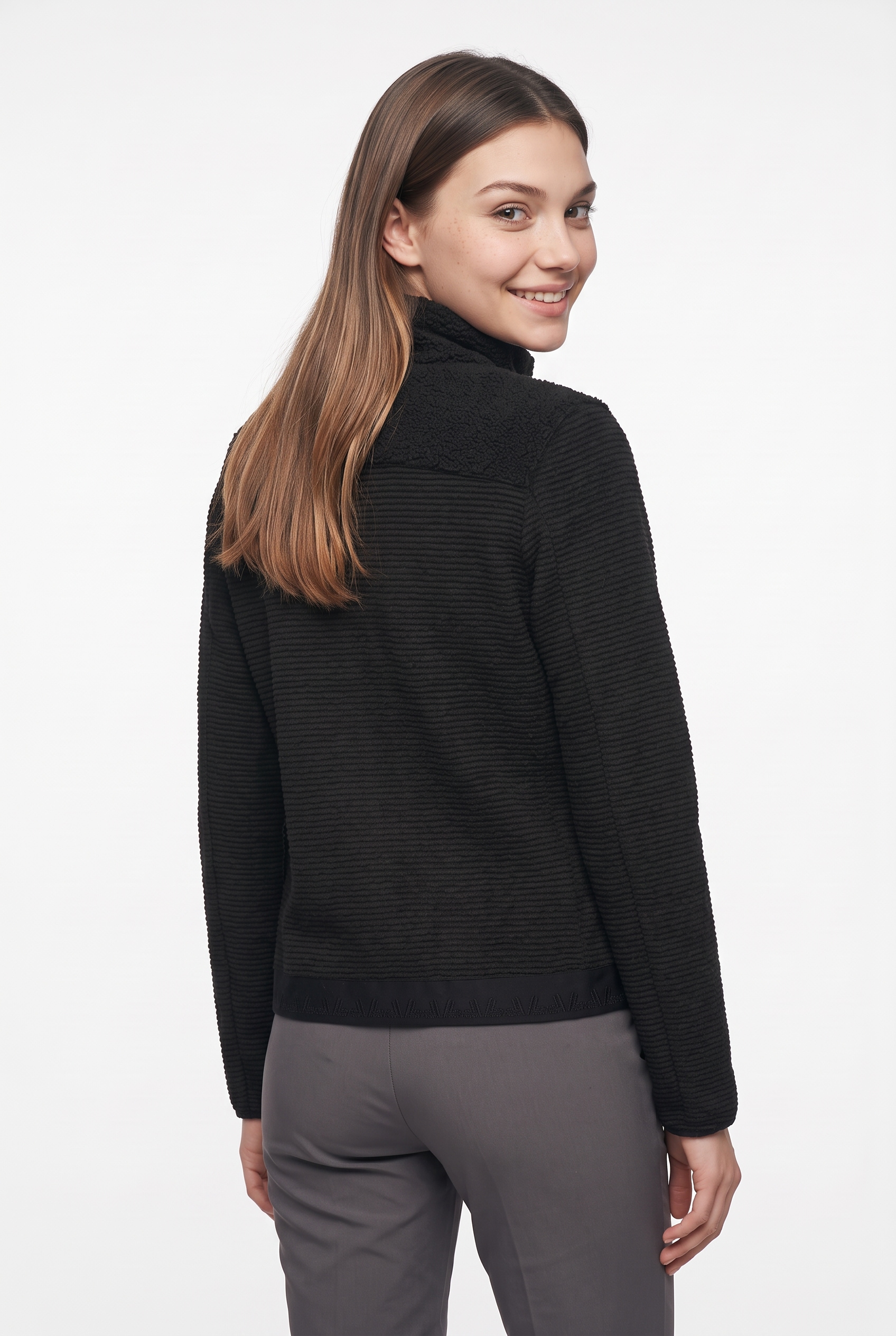 Luhta Strickfleecejacke »D STRICKFLEECEJACKE JACKARBY« aus Polyester, auch in grossen Grössen