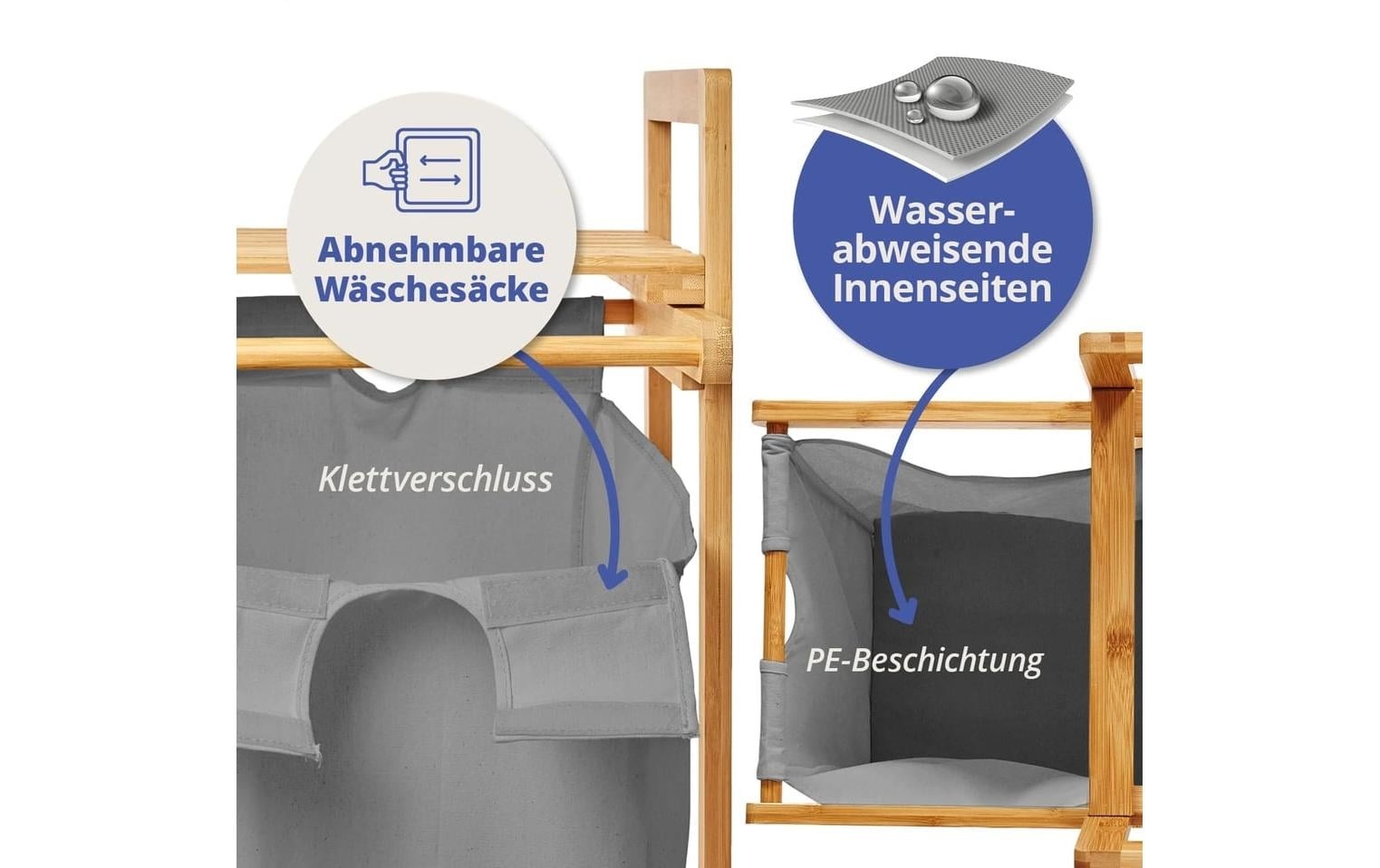 Lumaland Wäschekorb »Bambus 30 l«