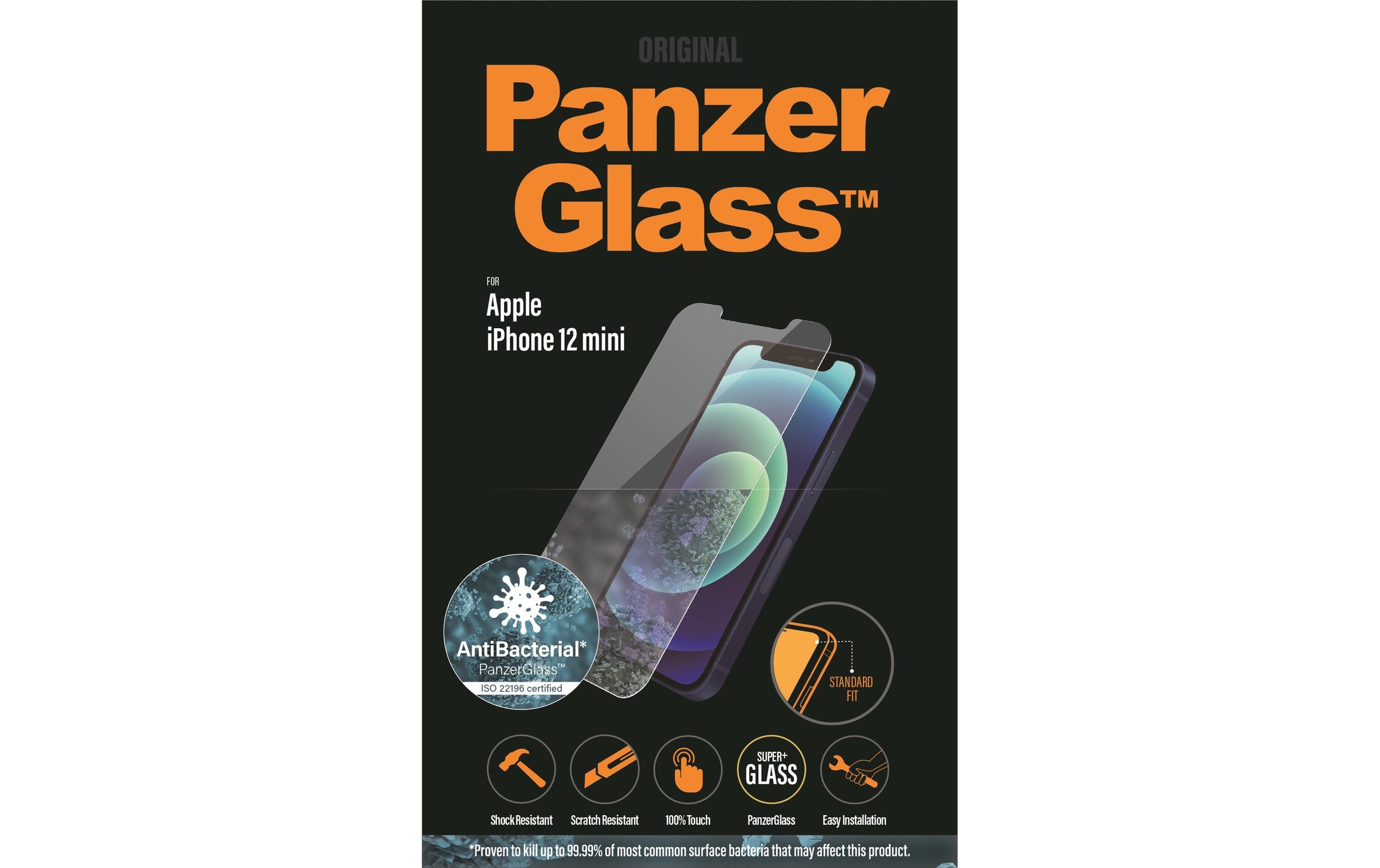 Image of PanzerGlass Displayschutzglas »Displayschutz Standard«, für iPhone 12 mini, Nicht 100% bis an den Rand deckend bei Ackermann Versand Schweiz