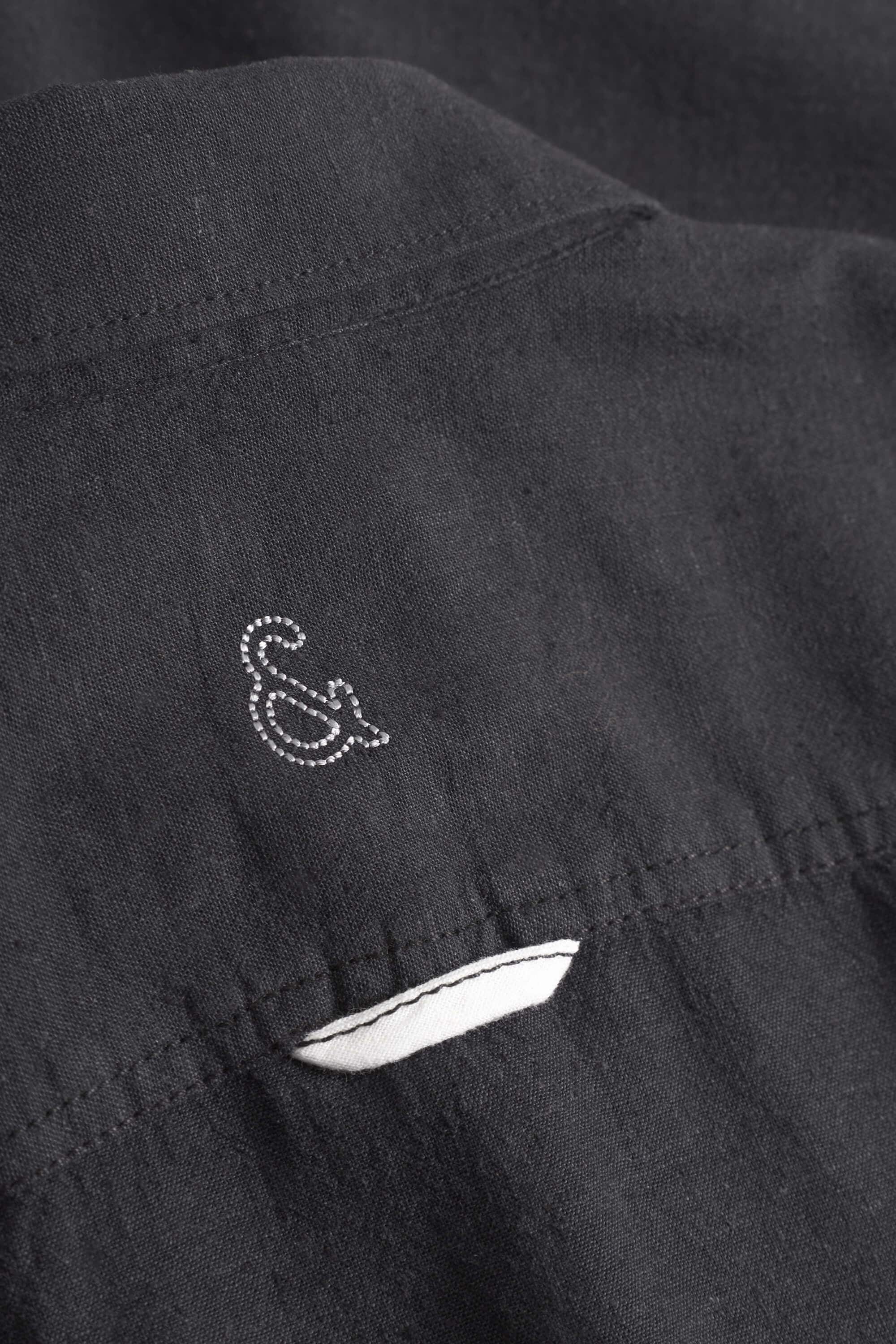 colours & sons Langarmhemd »colours & sons Langarmhemd Shirt-Linen Blend Kent«