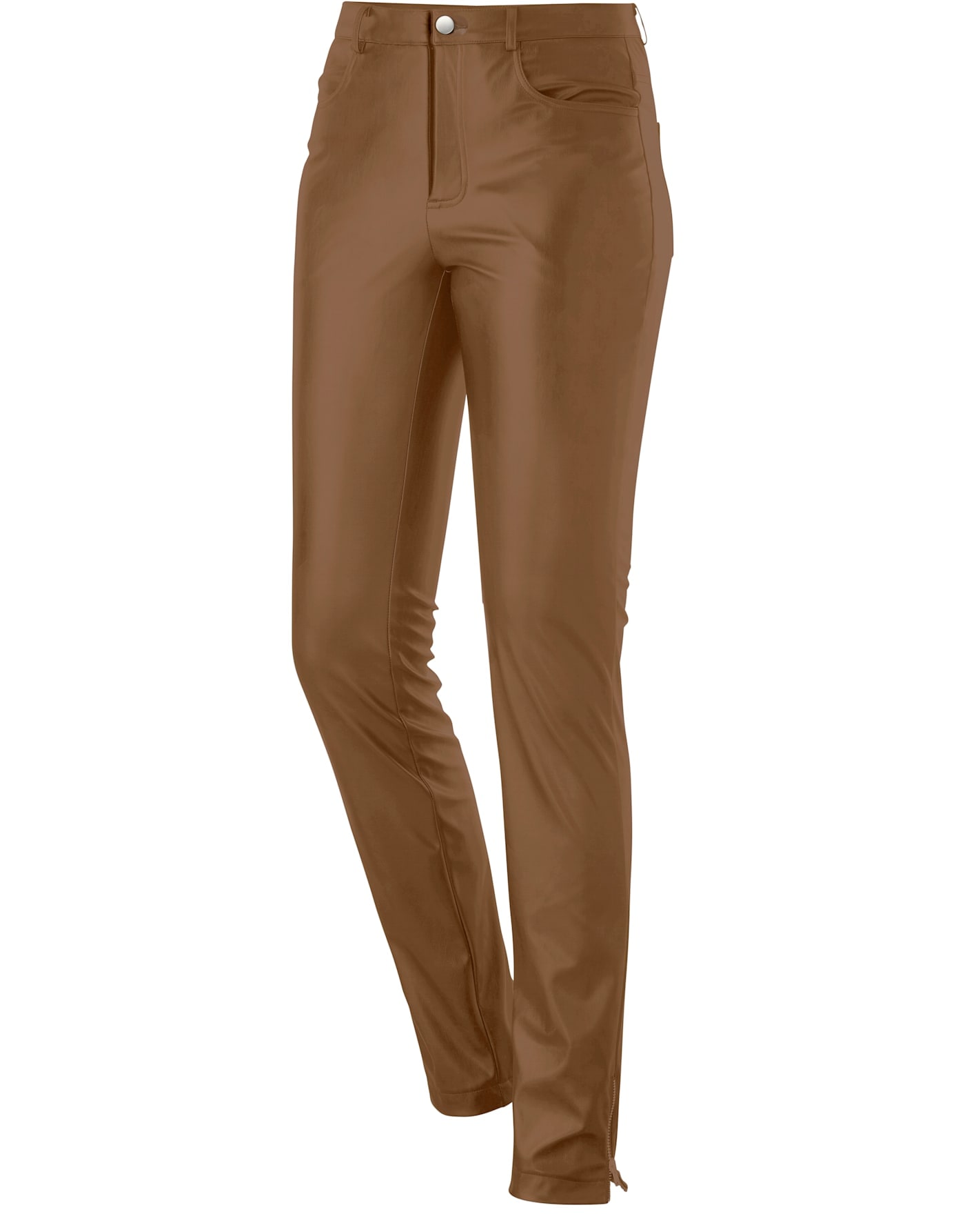 Pantalon en aspect peau