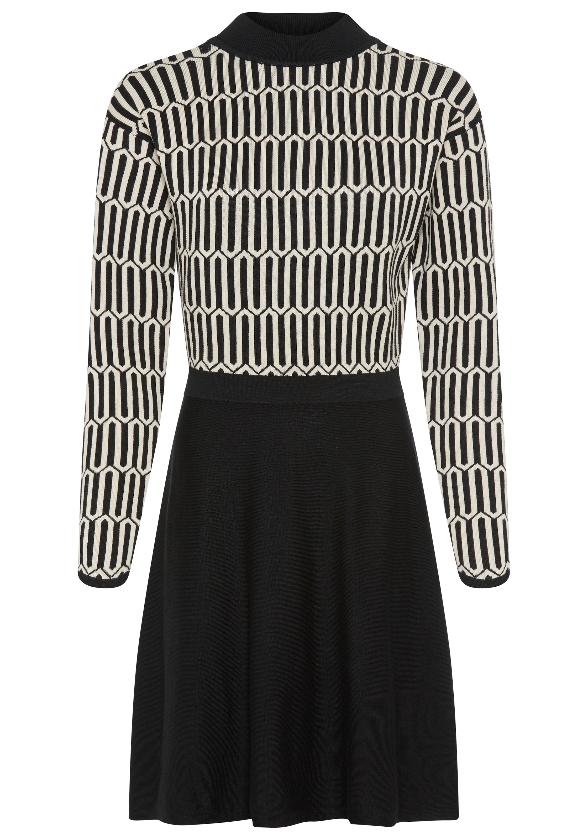 Laura Scott Robe en tricot mit grafischem Strickmuster - NEUE KOLLEKTION