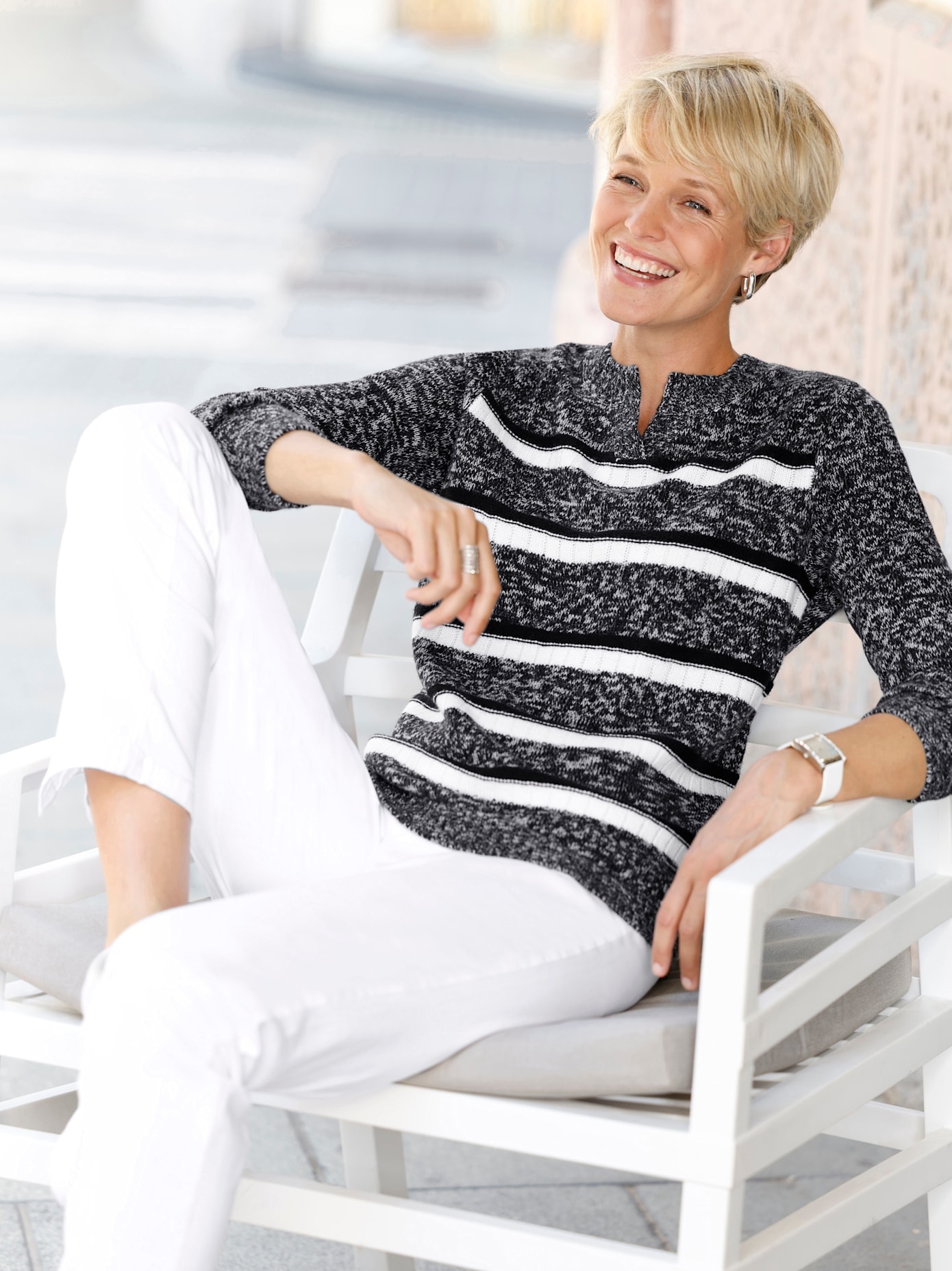 Image of Strickpullover "Ringel-Pullover"