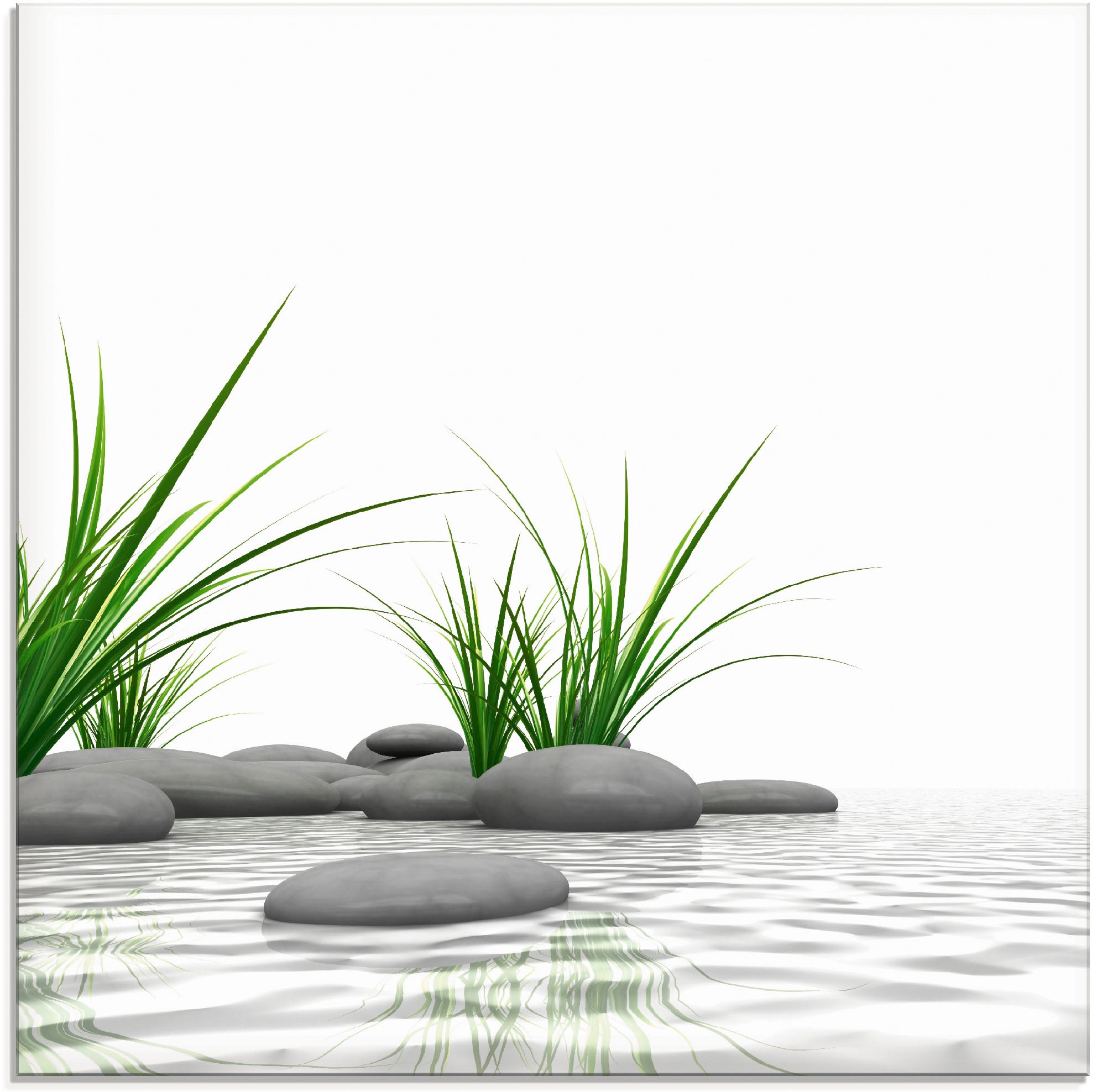 Image of Artland Glasbild »3 D Steine«, Zen, (1 St.) bei Ackermann Versand Schweiz