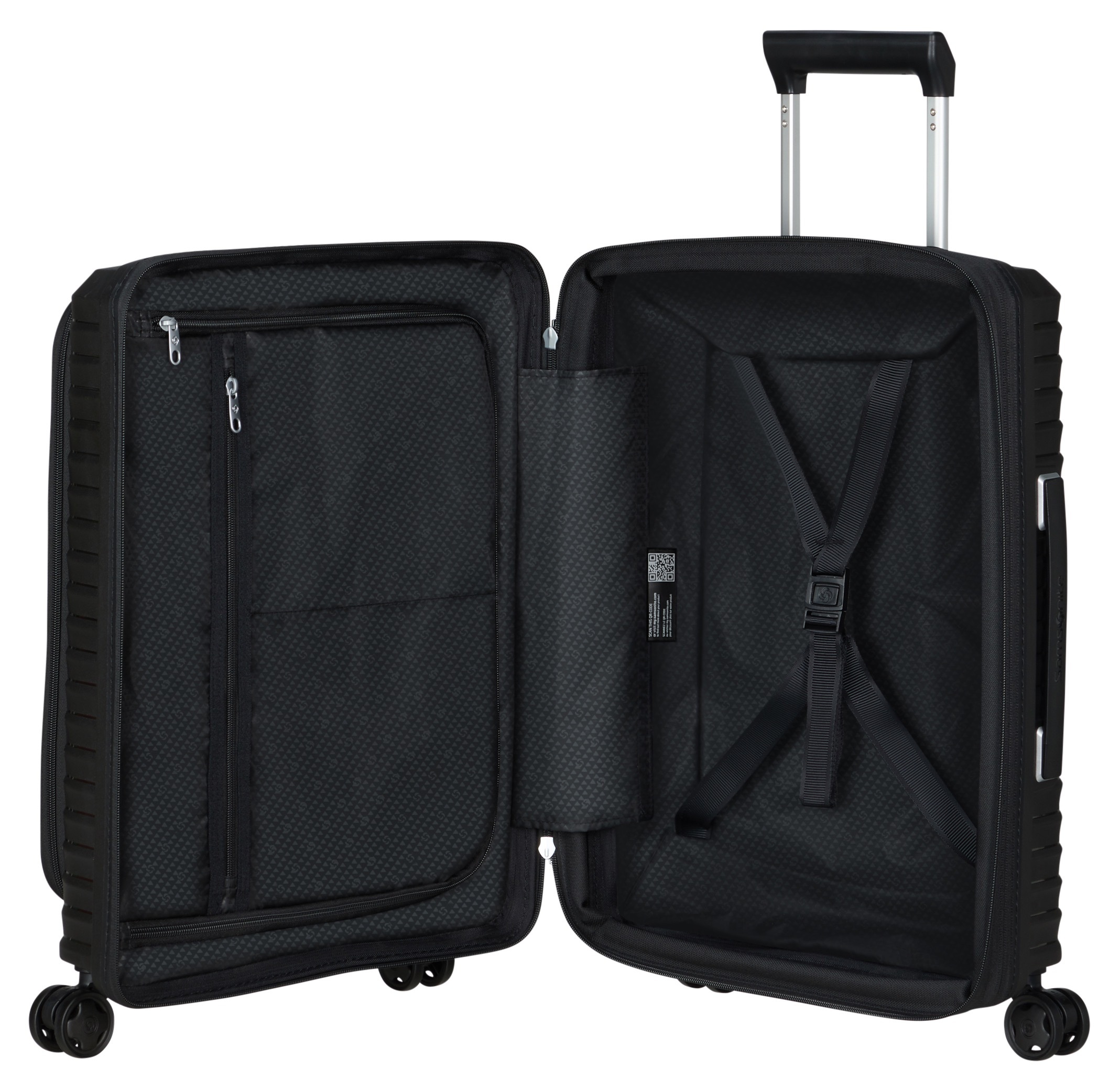 Samsonite Hartschalen-Trolley »UPSCAPE 55 mit Frontfach«, 4 Rollen, Easy-Access-Frontfach Handgepäck Hartschalenkoffer TSA-Zahlenschloss