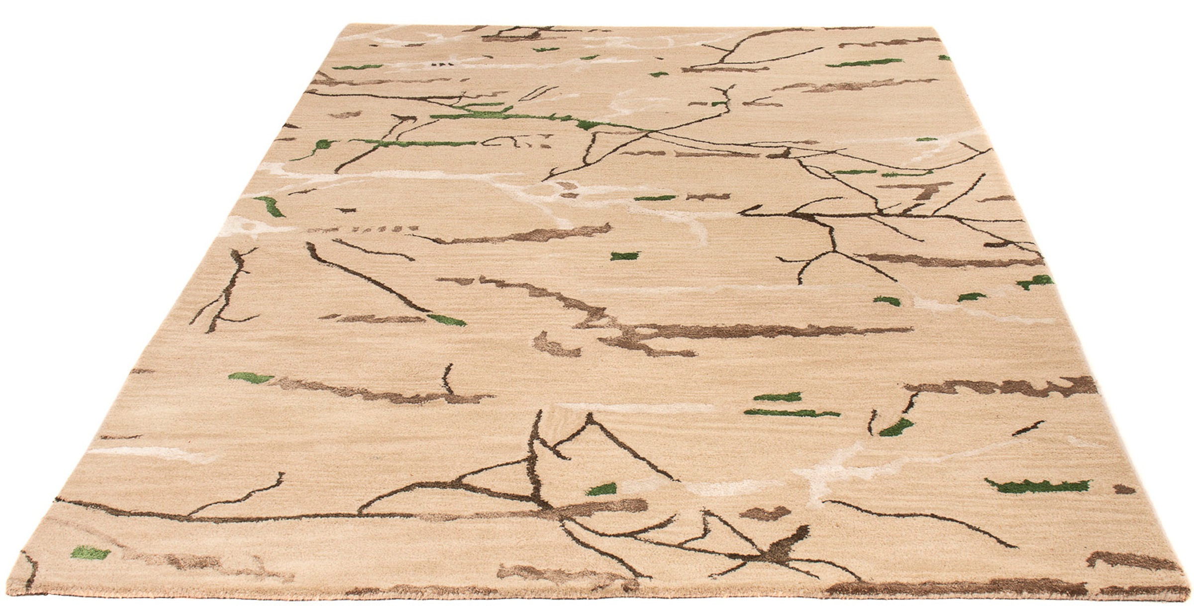 Image of morgenland Designteppich »Designer - 241 x 152 cm - beige«, rechteckig, 8 mm Höhe, Wohnzimmer, Einzelstück bei Ackermann Versand Schweiz