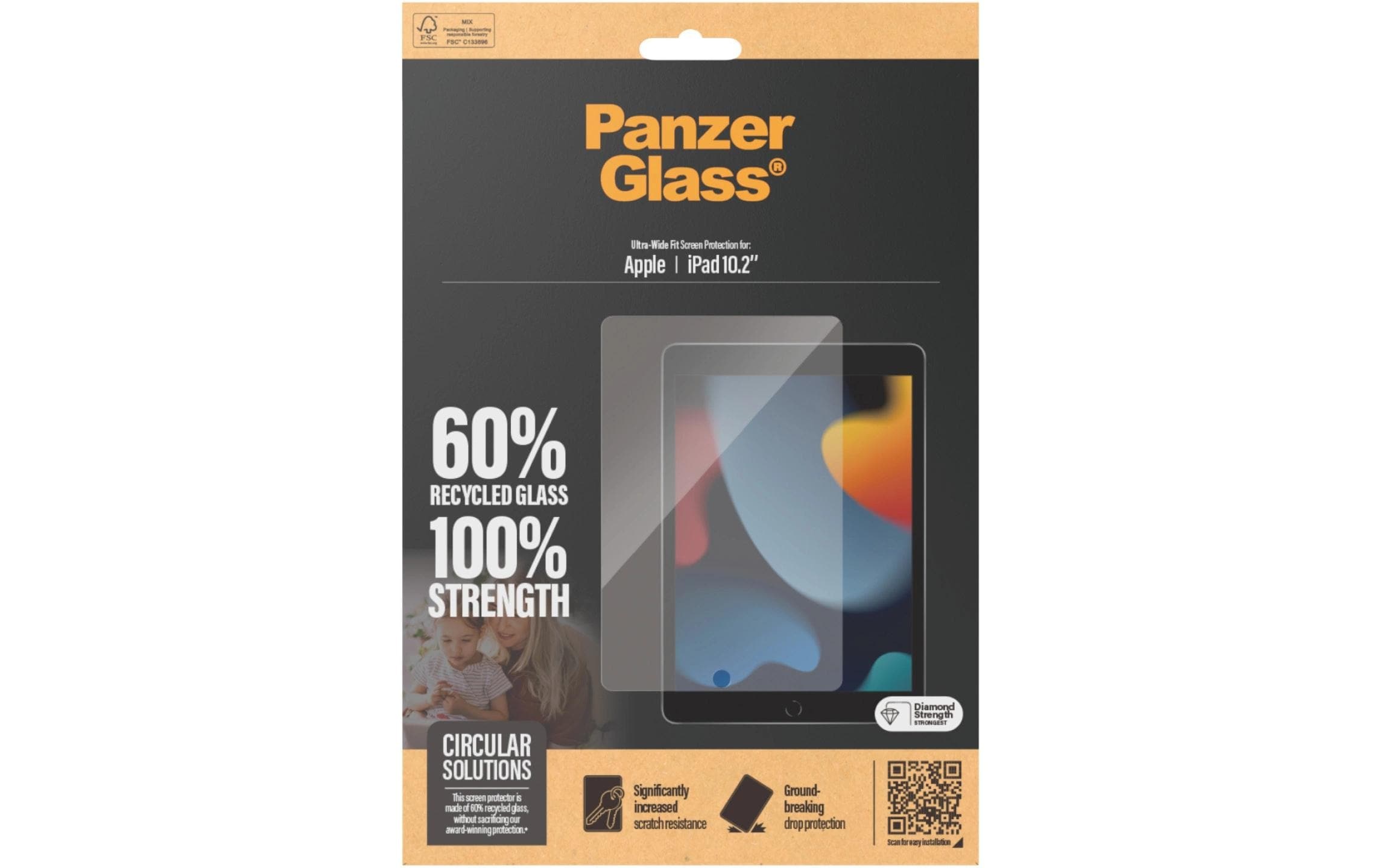 PanzerGlass Schutzfolie »Ultra-Wide Fit iPad 7th - 9th Gen, 10,2«