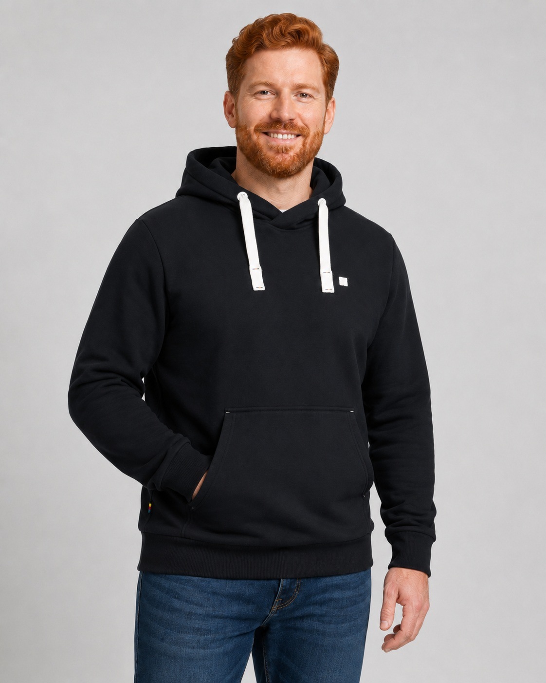 DEPROC Active Sweat à capuche »LinusCMYK II MEN«, veste polaire douce avec poche kangourou
