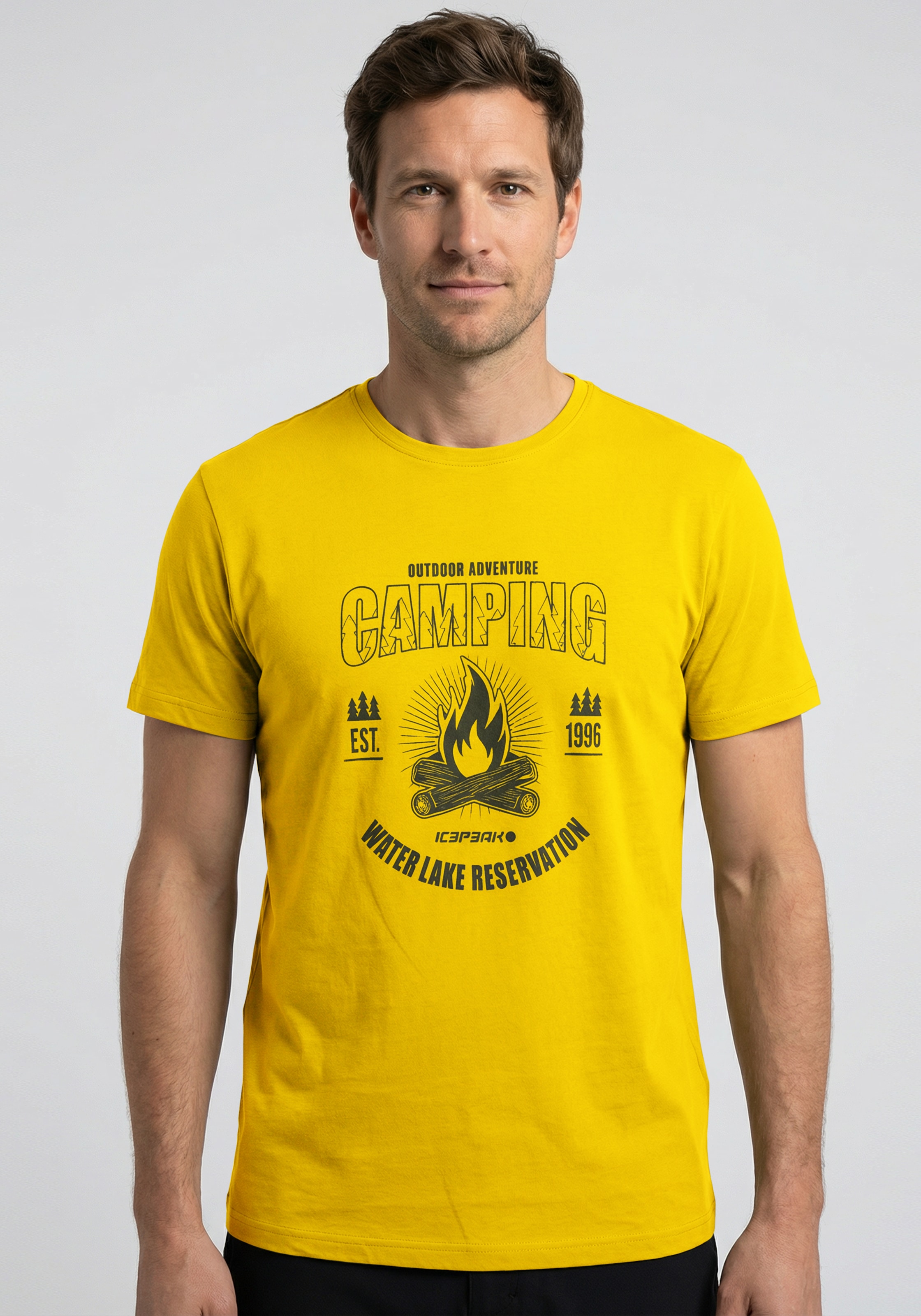Image of Icepeak T-Shirt "MOSBACH" mit Print, aus Baumwolle, klassischer T-Shirt-Schnitt
