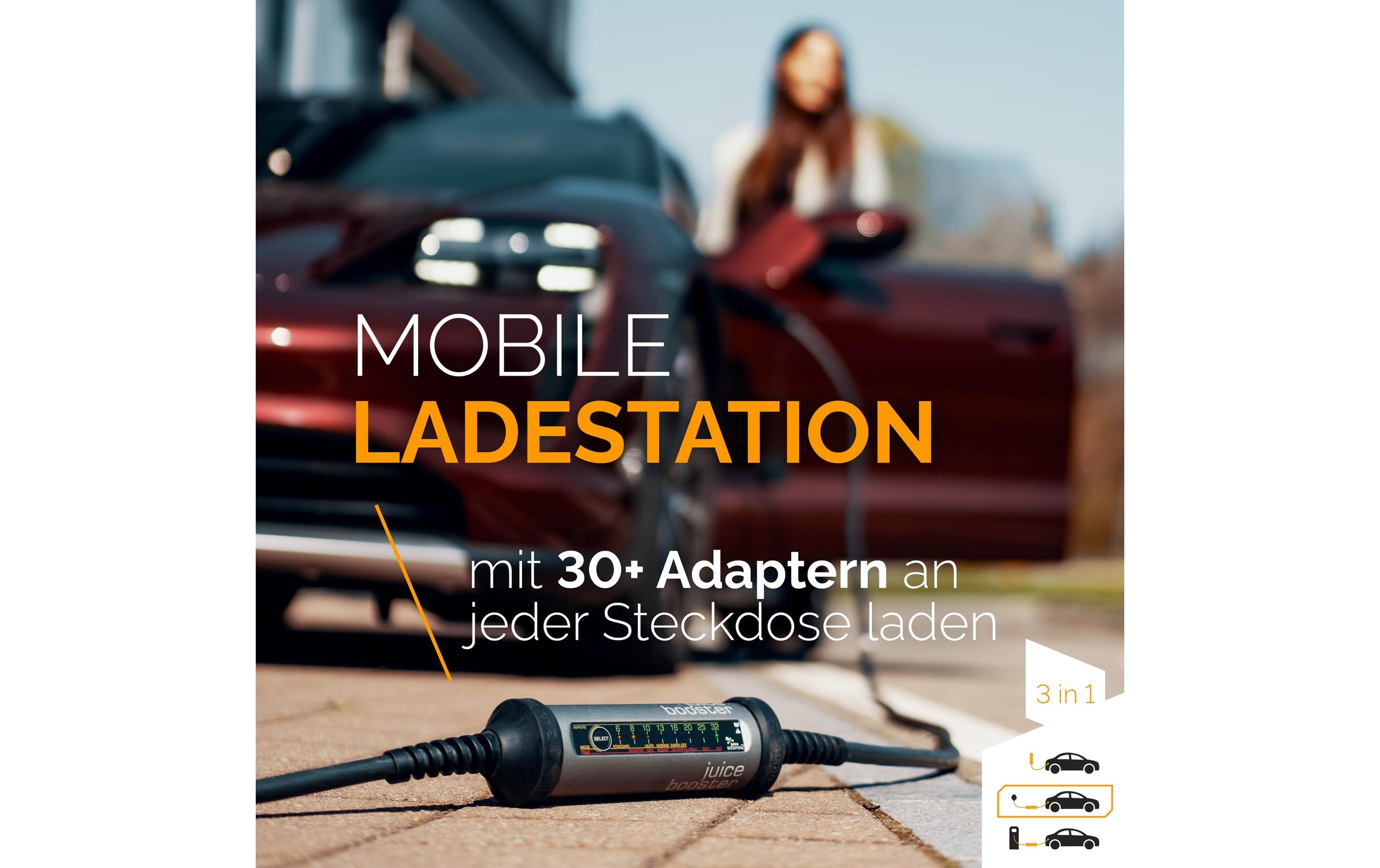 Elektroauto-Ladestation »Juice Technology JUICE BOOSTER 2 Swiss Traveller Set«