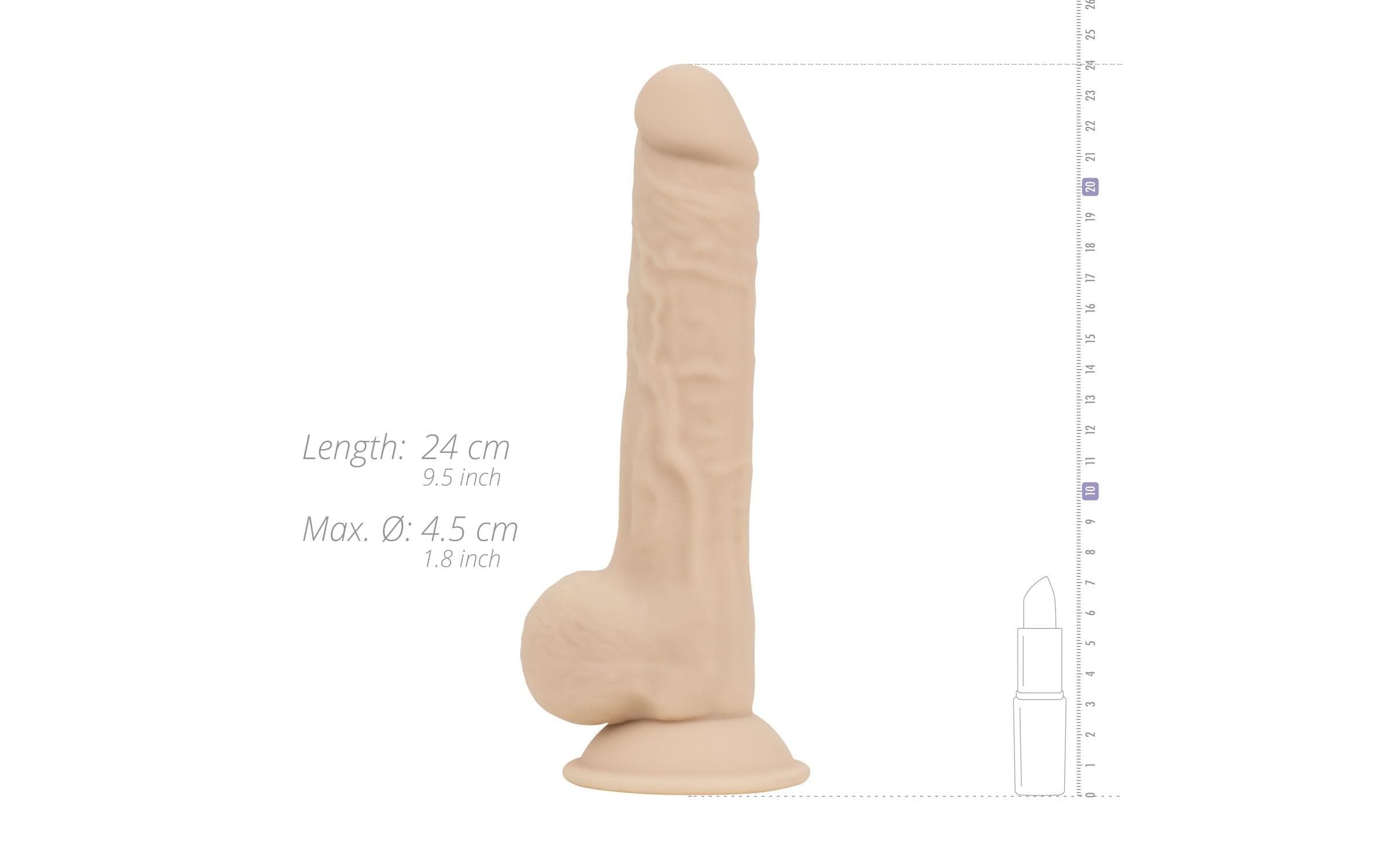 Vibrator »Real Fantasy Quentin realistischer 24 cm Beige«