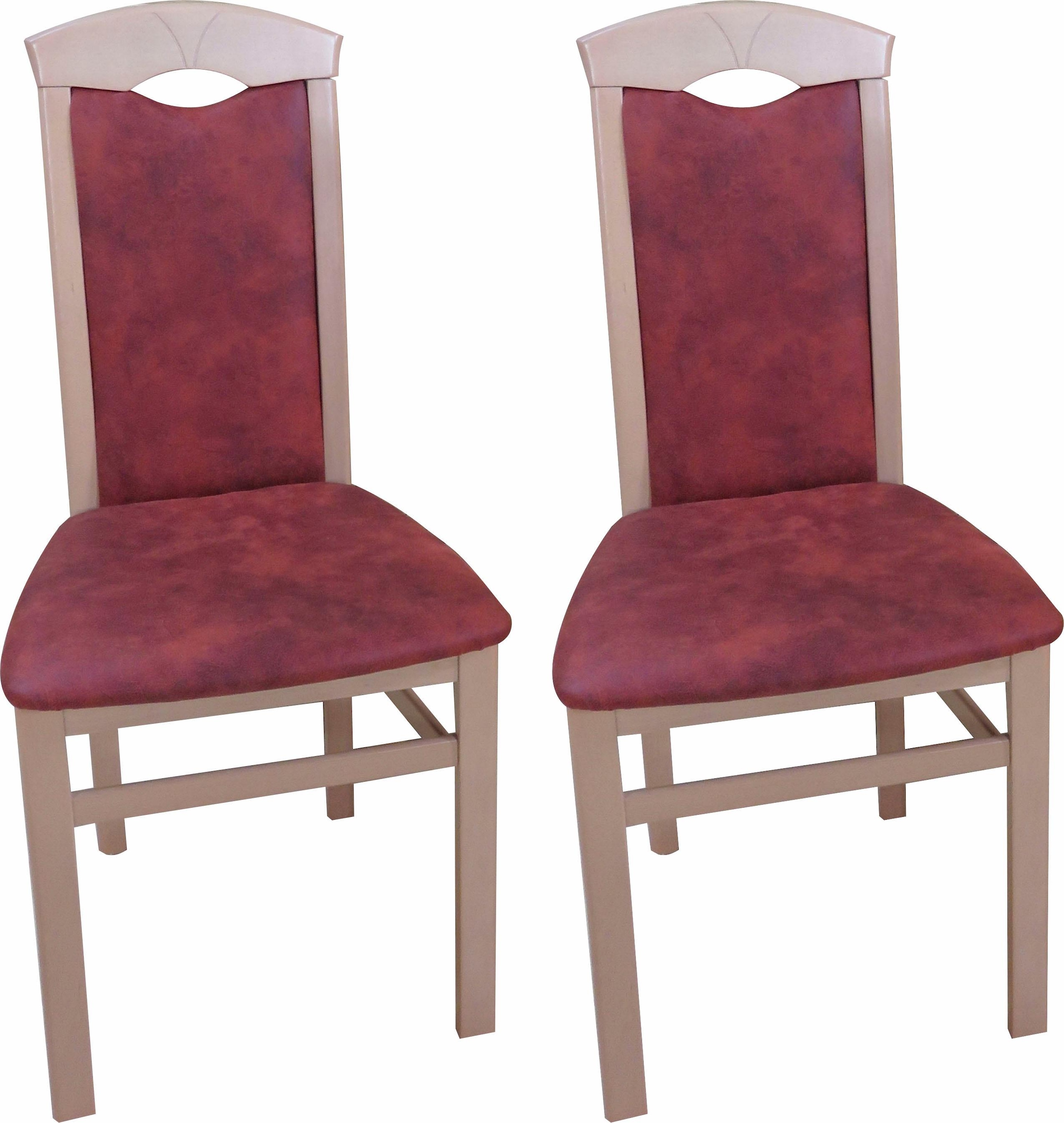 Home affaire 4-Fussstuhl (Set) 2 Stk. Microfaser