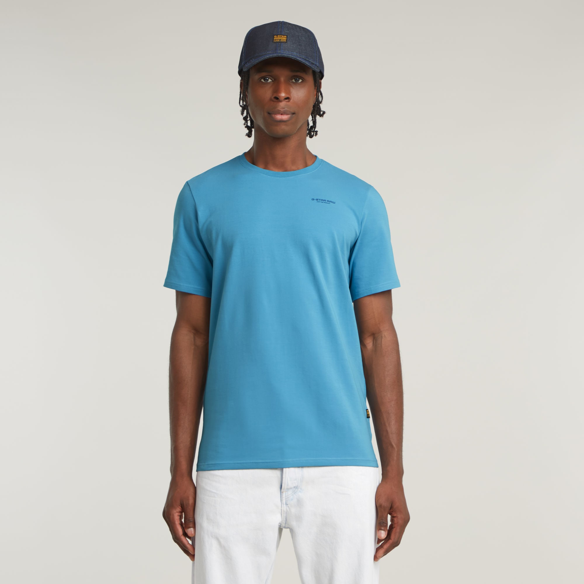 Image of G-STAR T-Shirt "Slim Base" mit Rundhals, Baumwollmix