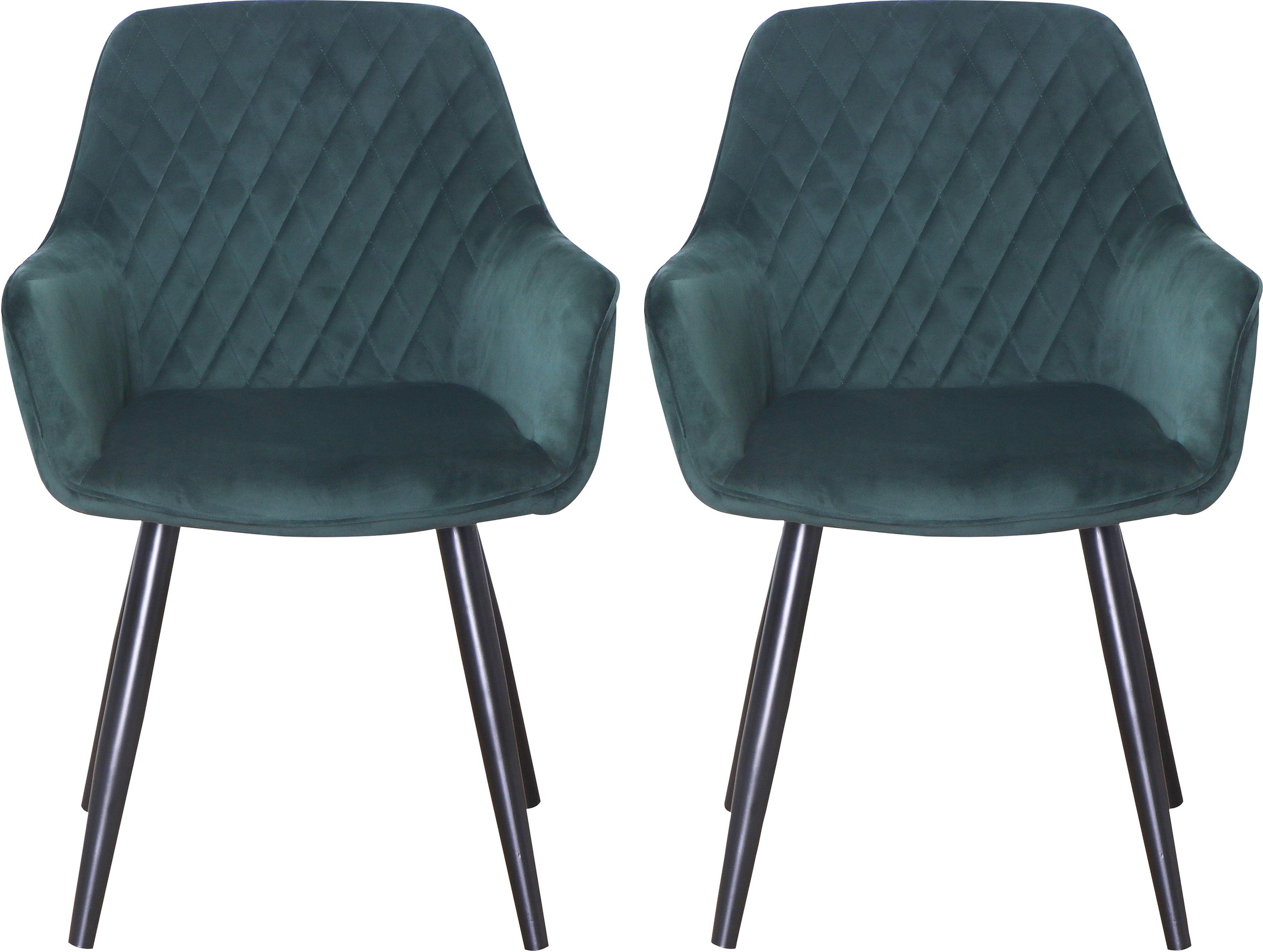 Image of Home affaire Armlehnstuhl »Virgen Gorda«, (Set), 2 St., Samtvelours, mit weichem Samtvelour Bezug bei Ackermann Versand Schweiz