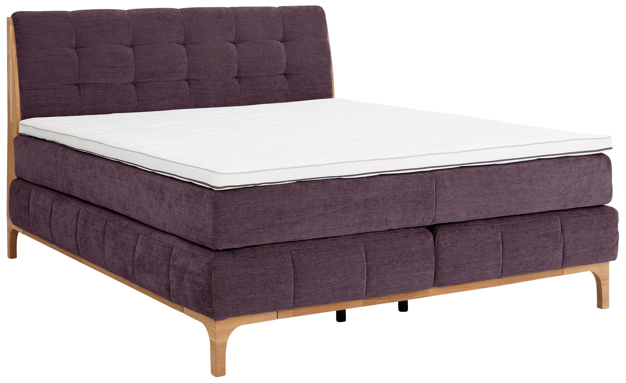 GOODproduct Boxspringbett »Jelle«, (5 St.), zertifizierte, recycelte Bezugsstoffe, verschiedene Ausführungen