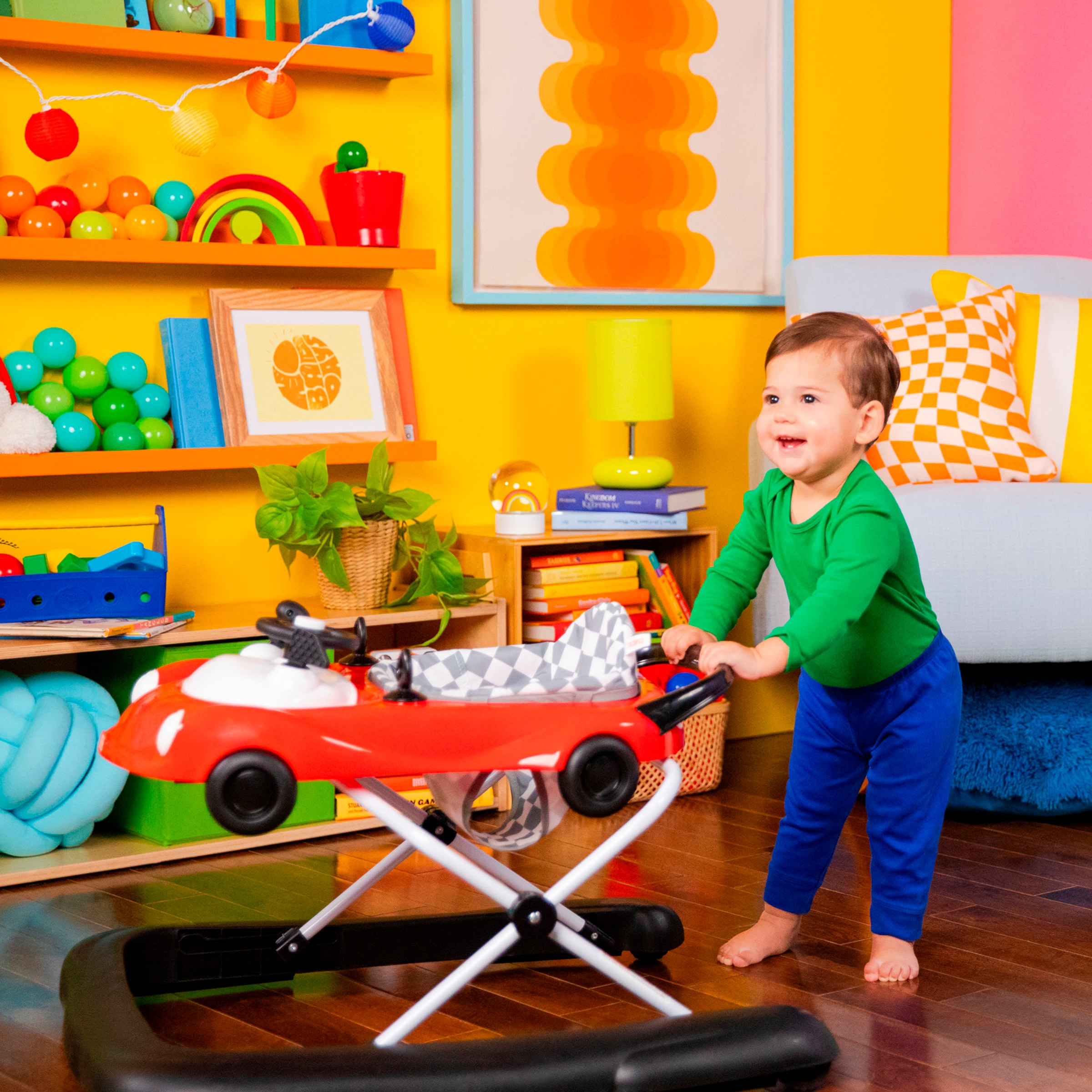 Bright Starts Trotteur »Little Speedster™ 3-in-1 Car Walker – Rot Racer«