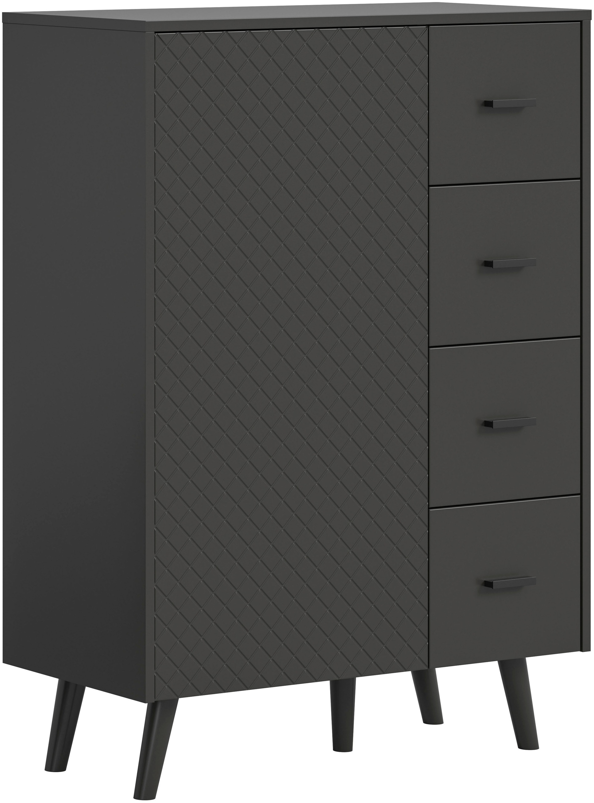 Image of Home affaire Kommode "RHOMBUS,hochwertige MDF-Front mit Karo-Optik" 1 Stk. tlg. Kommode, Anrichte, Wohnzimmer, Esszimmer