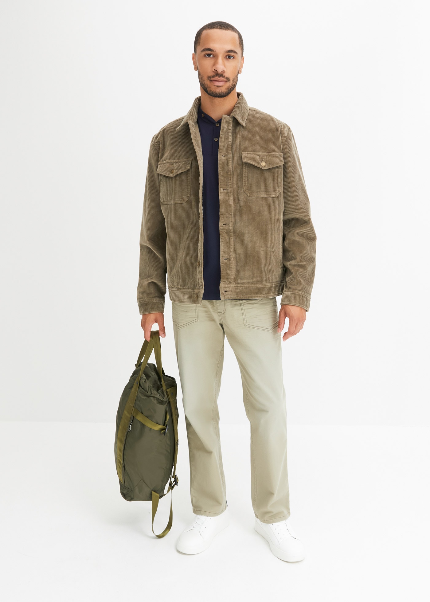 bonprix T-shirt Henleys »Henleyshirt (2er Pack) aus reiner Baumwolle« Packung, 2, 2 cuis Henleyshirt (2er Pack) aus reiner Baumwolle