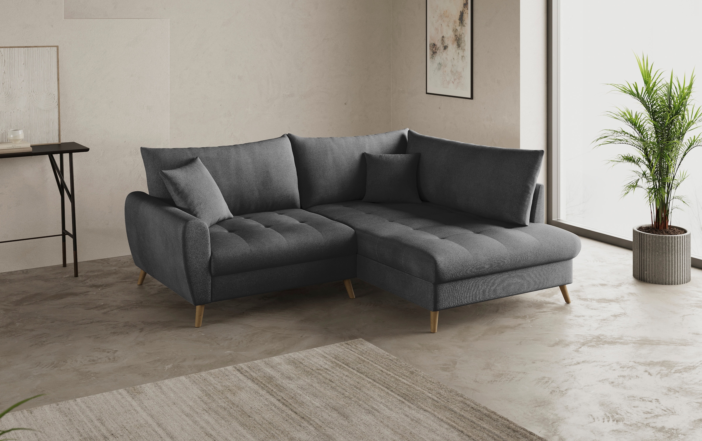 Mr. Couch Ecksofa »Blackburn II, L-Form«, Mit Kaltschaumpolsterung bis 140 kg belastbar