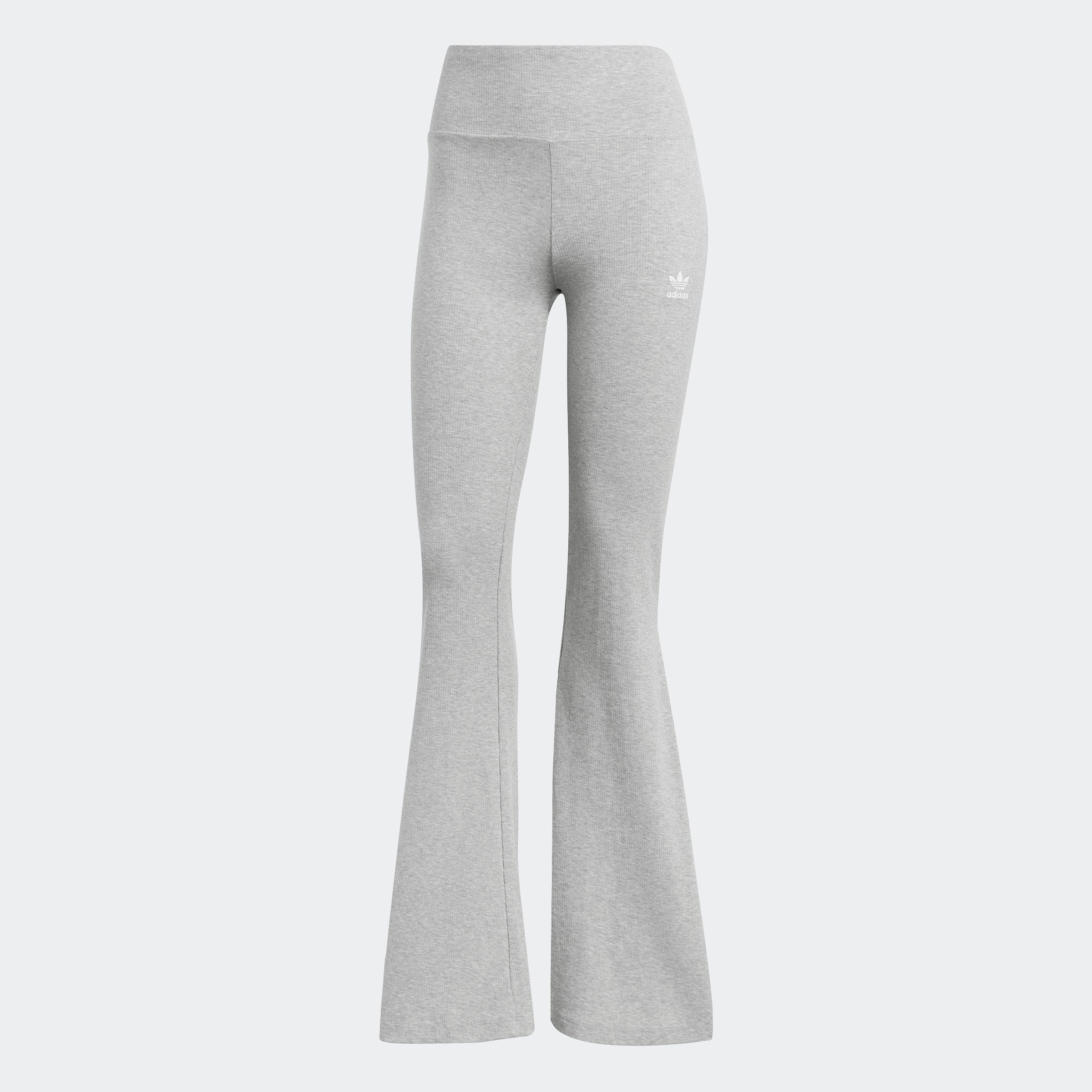 adidas Originals Leggings »ESS FL LEGGINGS«, (1 tlg.), mit ausgestelltem Bein und Ripp Optik, hoher Bund