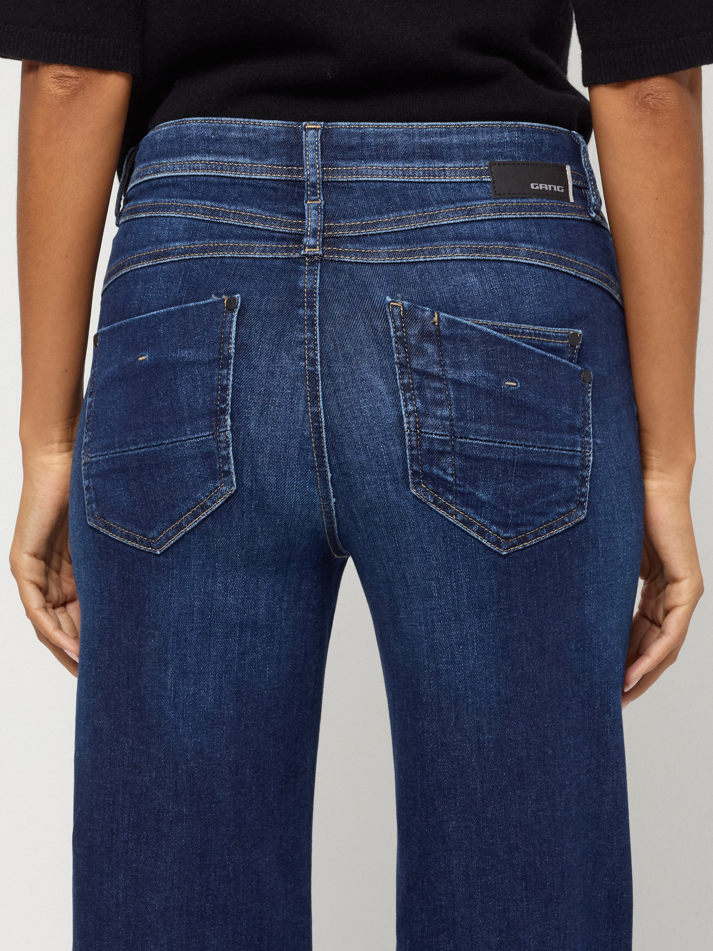 GANG Jeans large »94AMELIE WIDE« im 5-Pocket-Stil aus Stretch-Denim