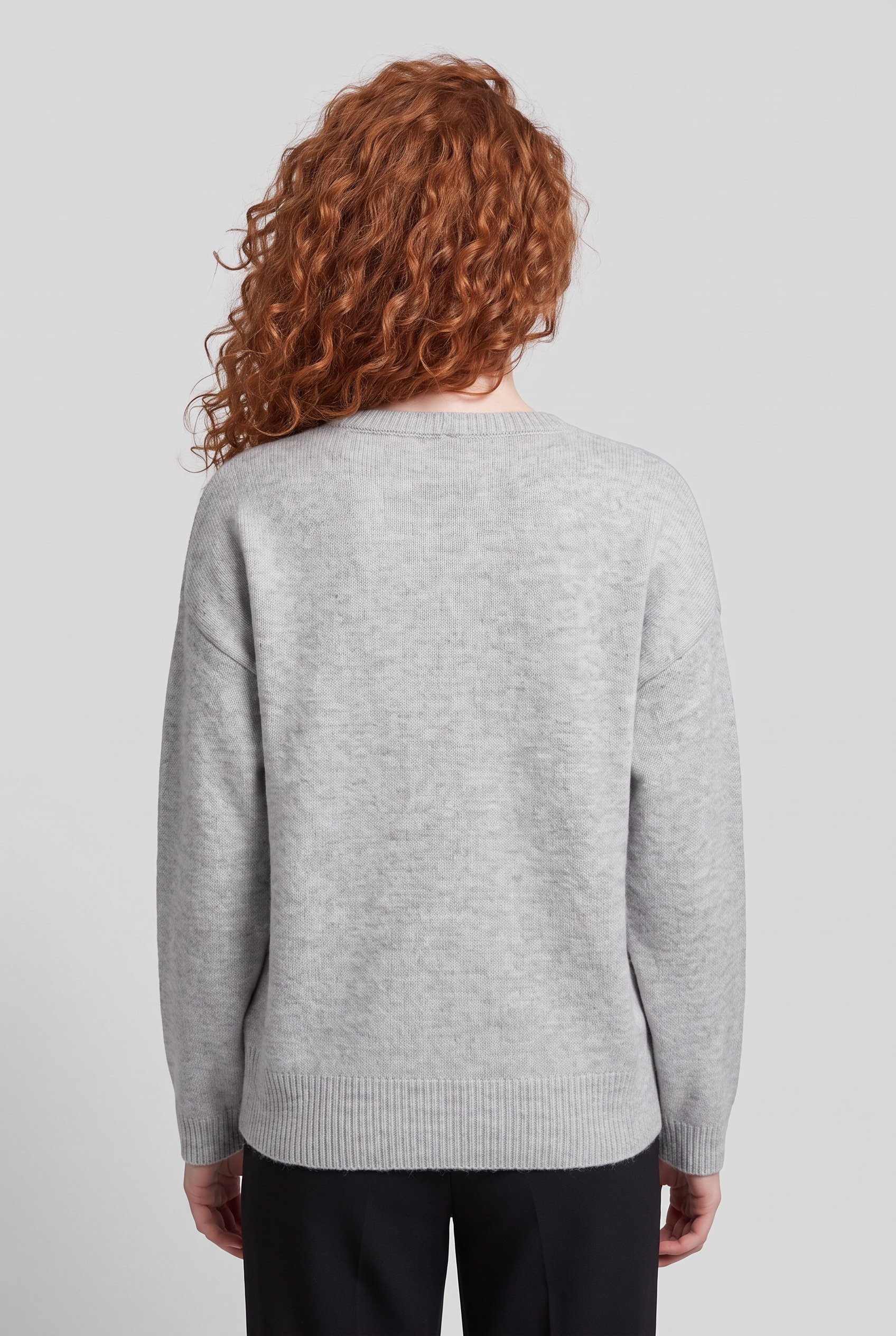 ONLY Strickpullover »ONLOLIVIA LS O-NECK CC KNT« Materialmix, regular fit
