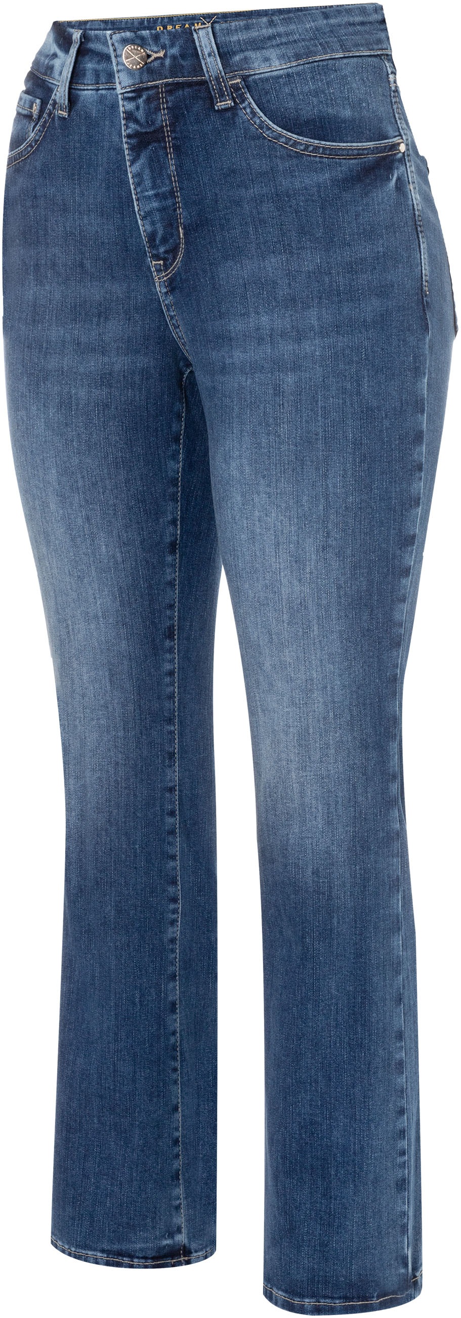 MAC Jeans 3/4 »Dream Kick« ourlet raccourci à la mode et légèrement évasé