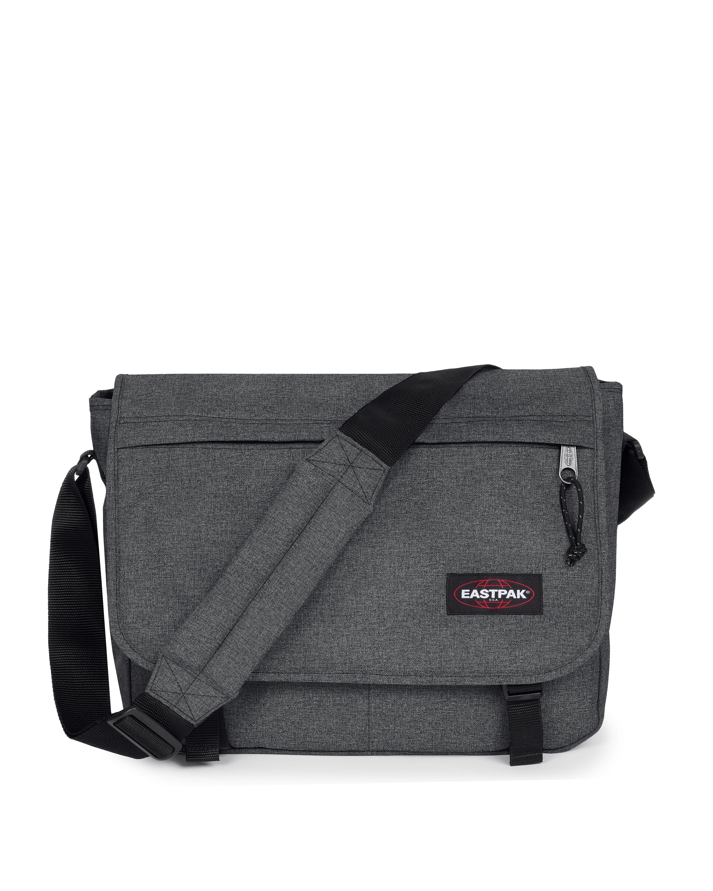 Eastpak, Unisex, »Delegate +« Umhängetasche Arbeitstasche Schultasche, schwarz denim, B/H/T: 39cm x 31cm x 13cm, Aus 100% Polyamide